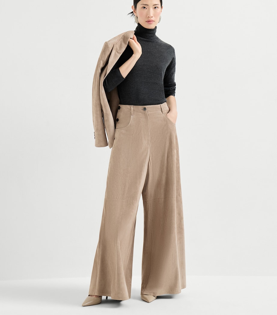 Brunello Cucinelli Womens Cashmere-Silk Rollneck Sweater Image 5