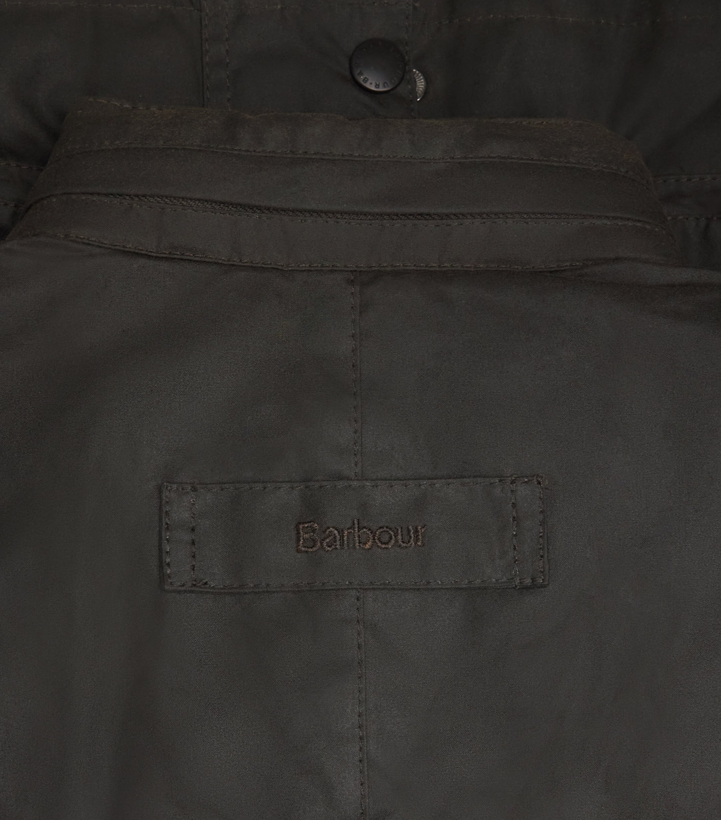 Barbour Mens Hooded Wax Jacket Olive Image 6