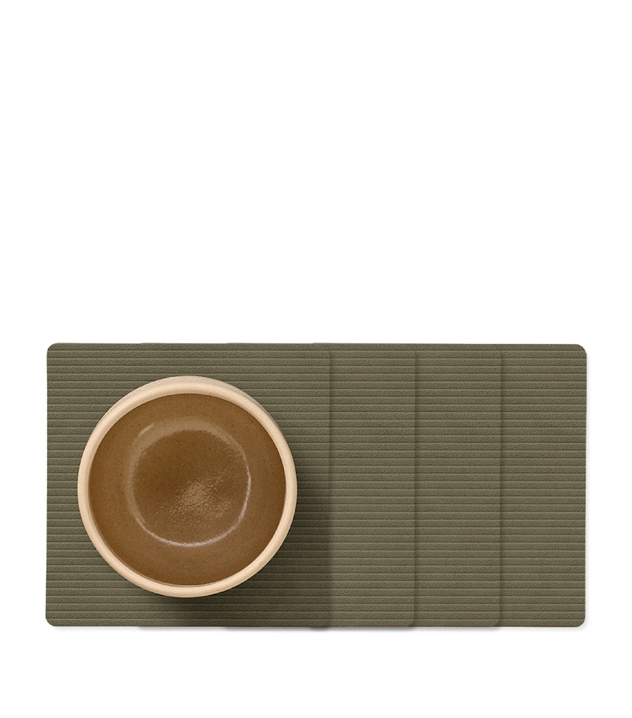 Square Corduroy Coasters (Set of 4) ARMY GREEN Image 1