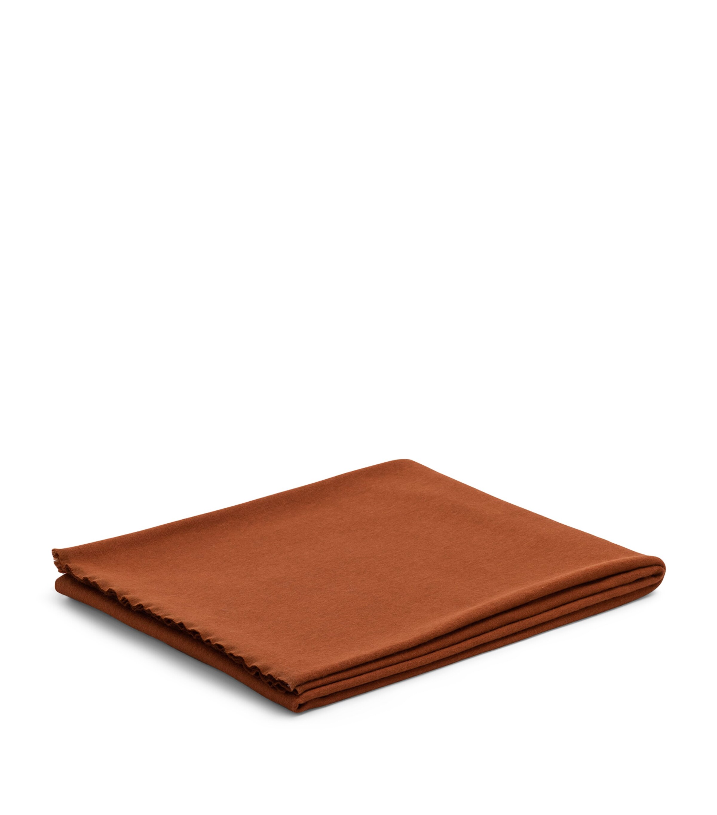 Wool-Cashmere Reversible Vale Throw (147cm x 200cm) SIENNA ORANGE Image 3