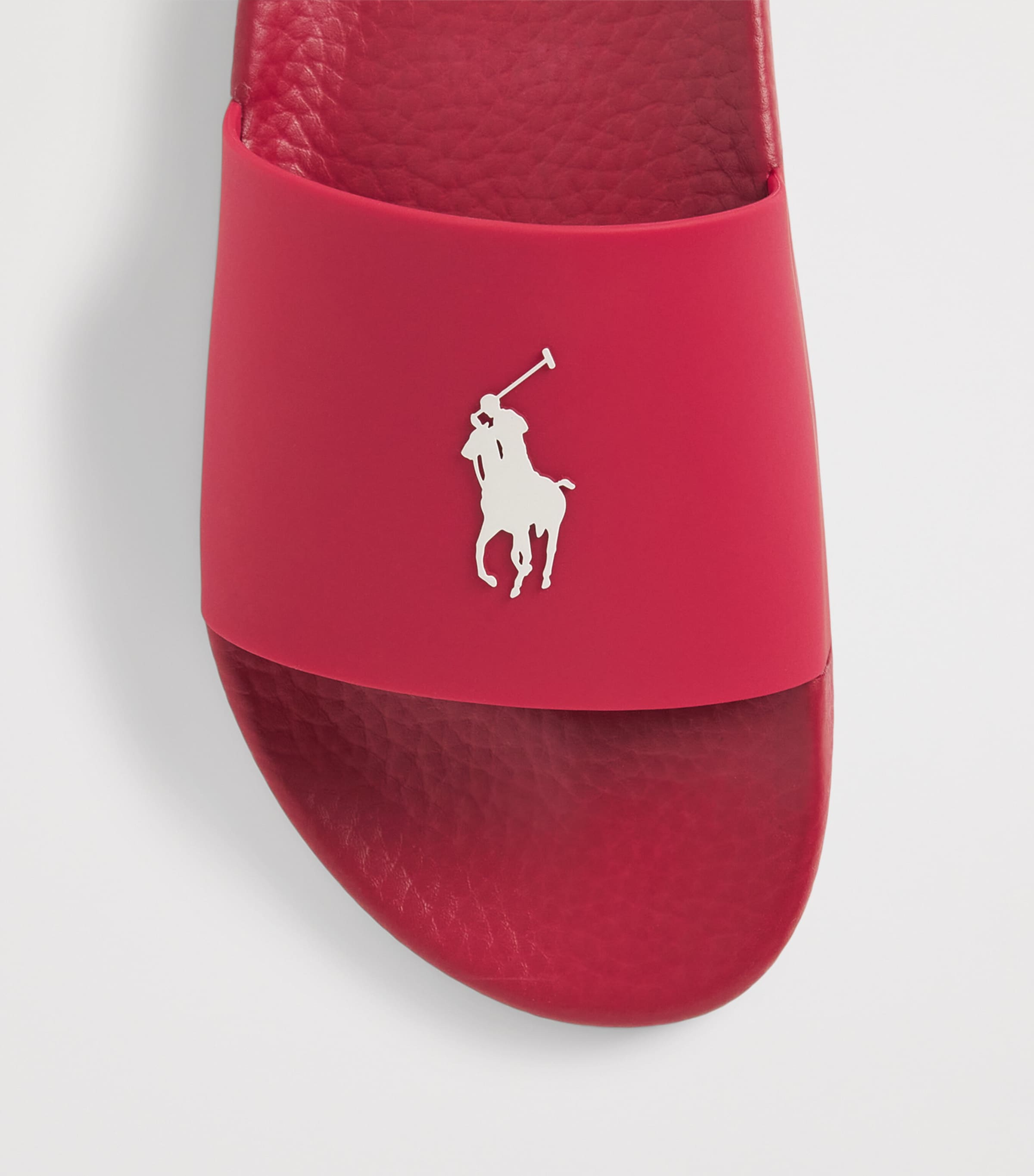 Polo Ralph Lauren Polo Pony Slides Red/deckwash White Image 6