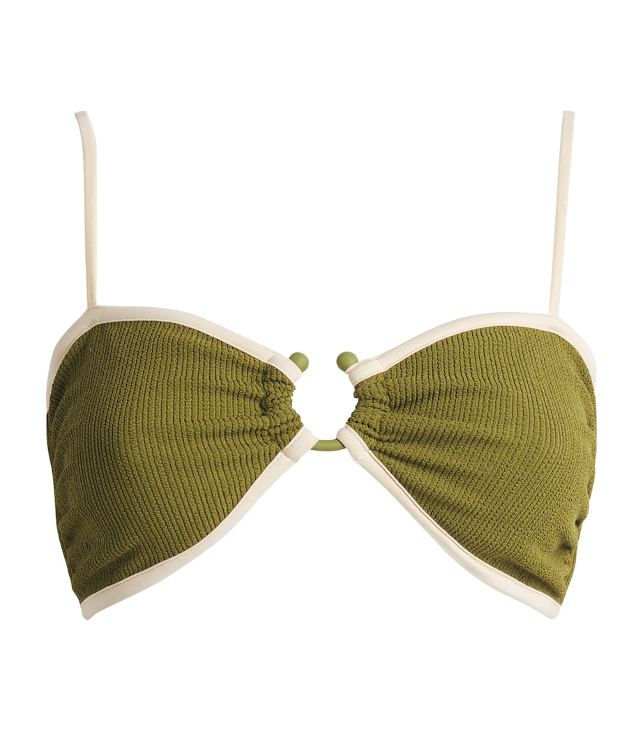 Aquatic Days Bikini Top MAGUEY GREEN /ECRU Image 1