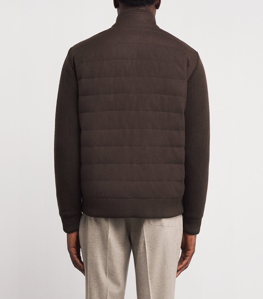 Virgin Wool-Cashmere Down jacket TX2.5 - MARRONE Image 4