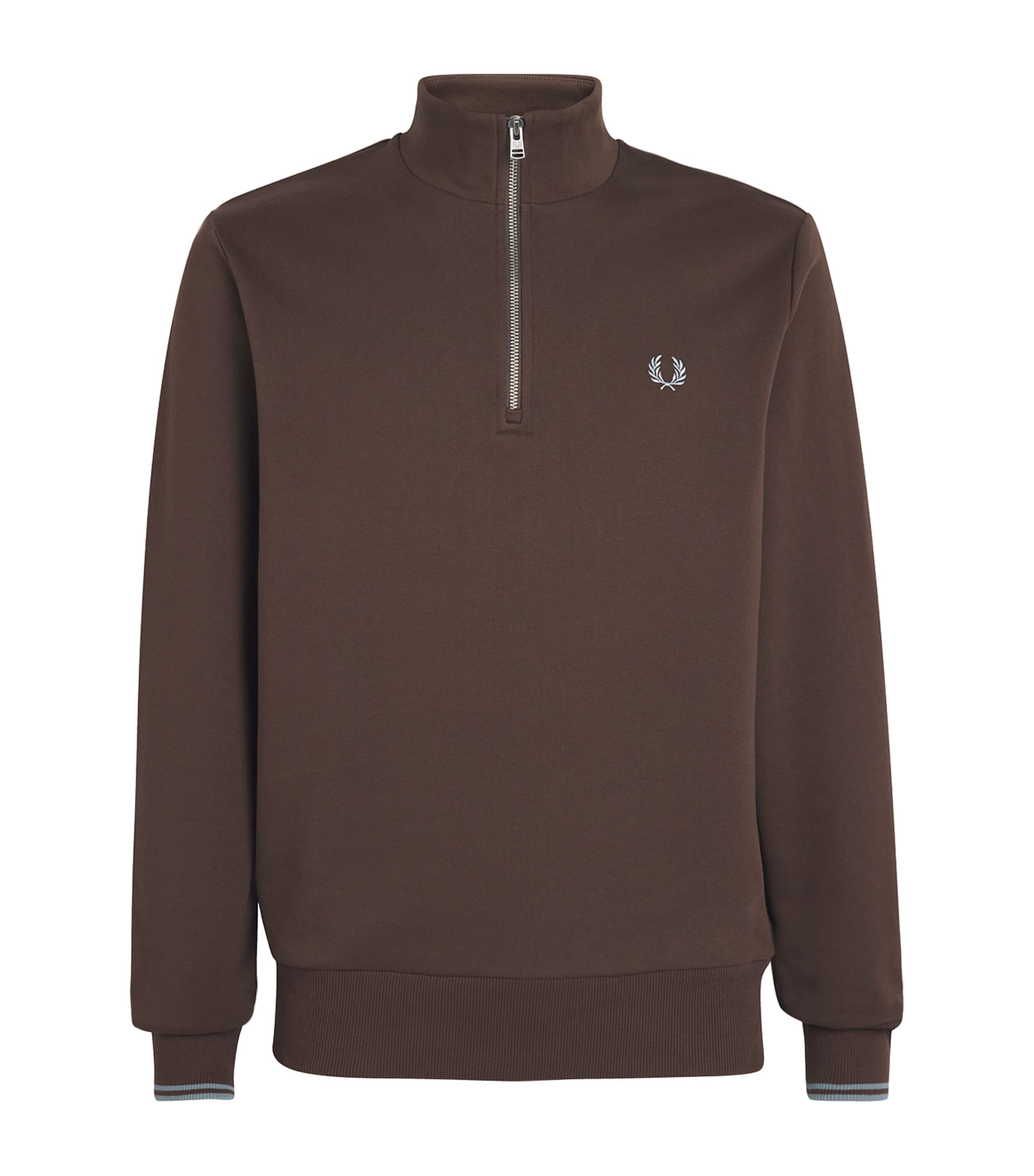 Cotton Quarter-Zip Sweatshirt 49A BRNTTBCC/STKPRTB Image 1