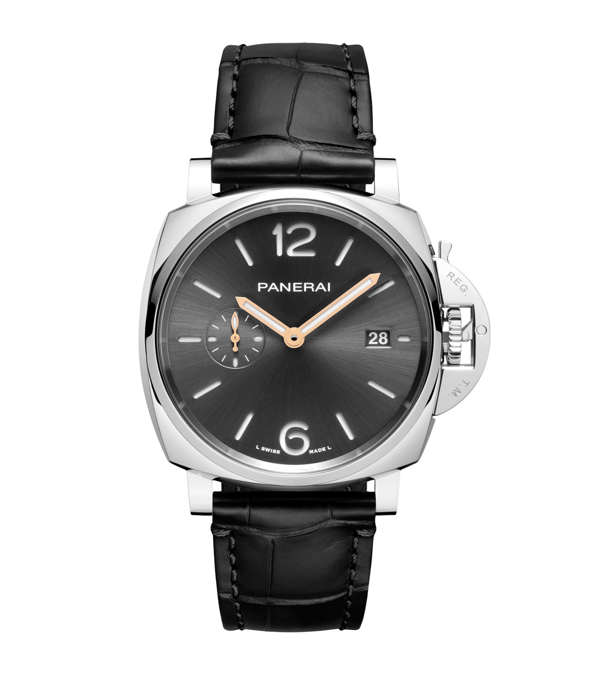 Panerai Stainless Steel Luminor Due Watch 42mm Grey Image 1