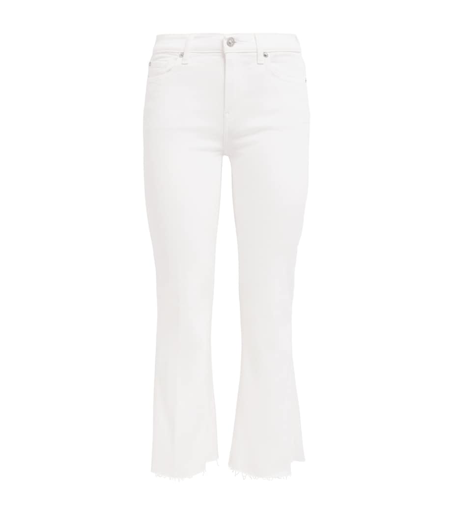 7 For All Mankind Womens Dojo Cropped Jeans Soleil Image 1