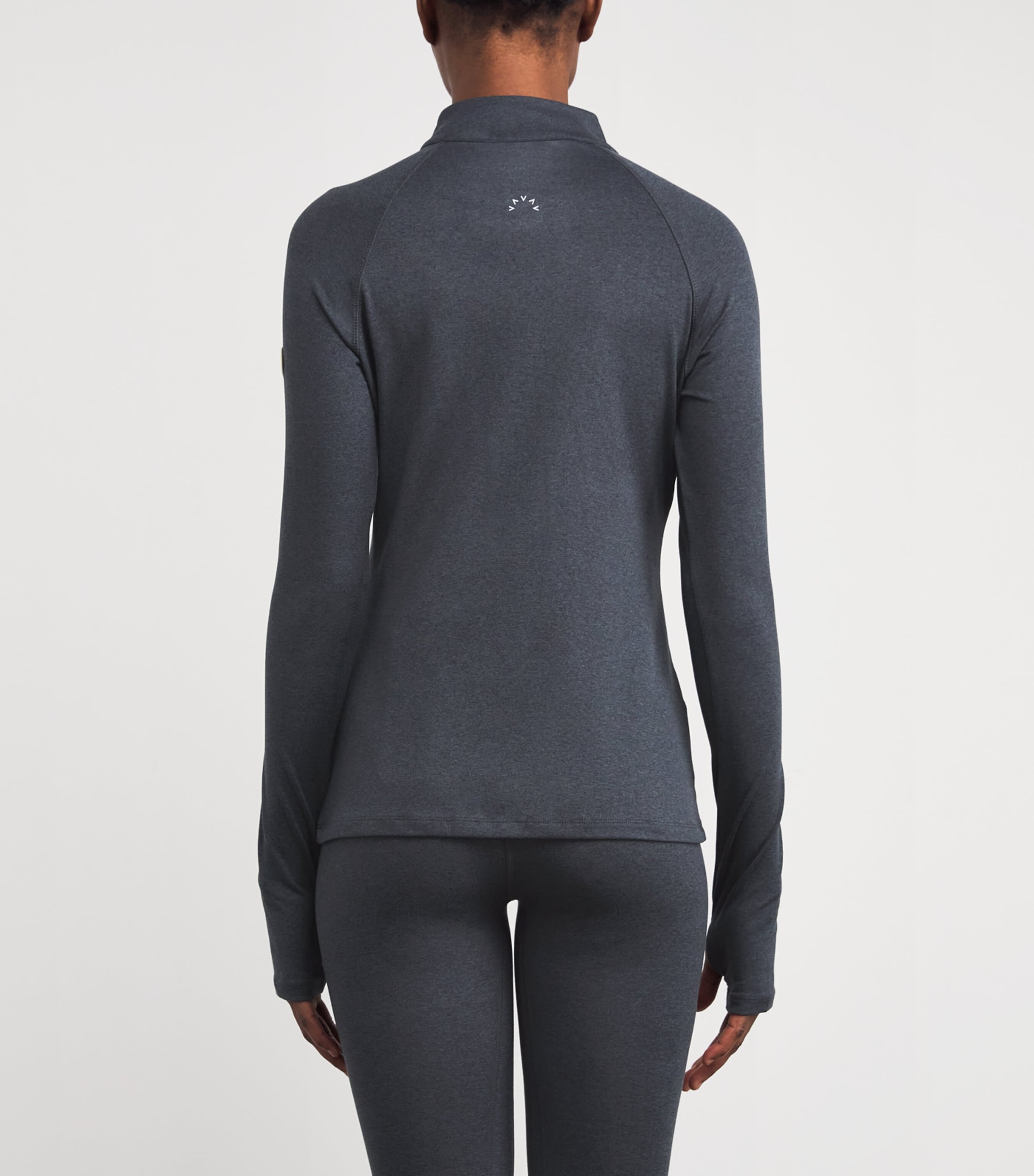 Always Warm Half-Zip Base Layer Top BLACK MARL Image 4