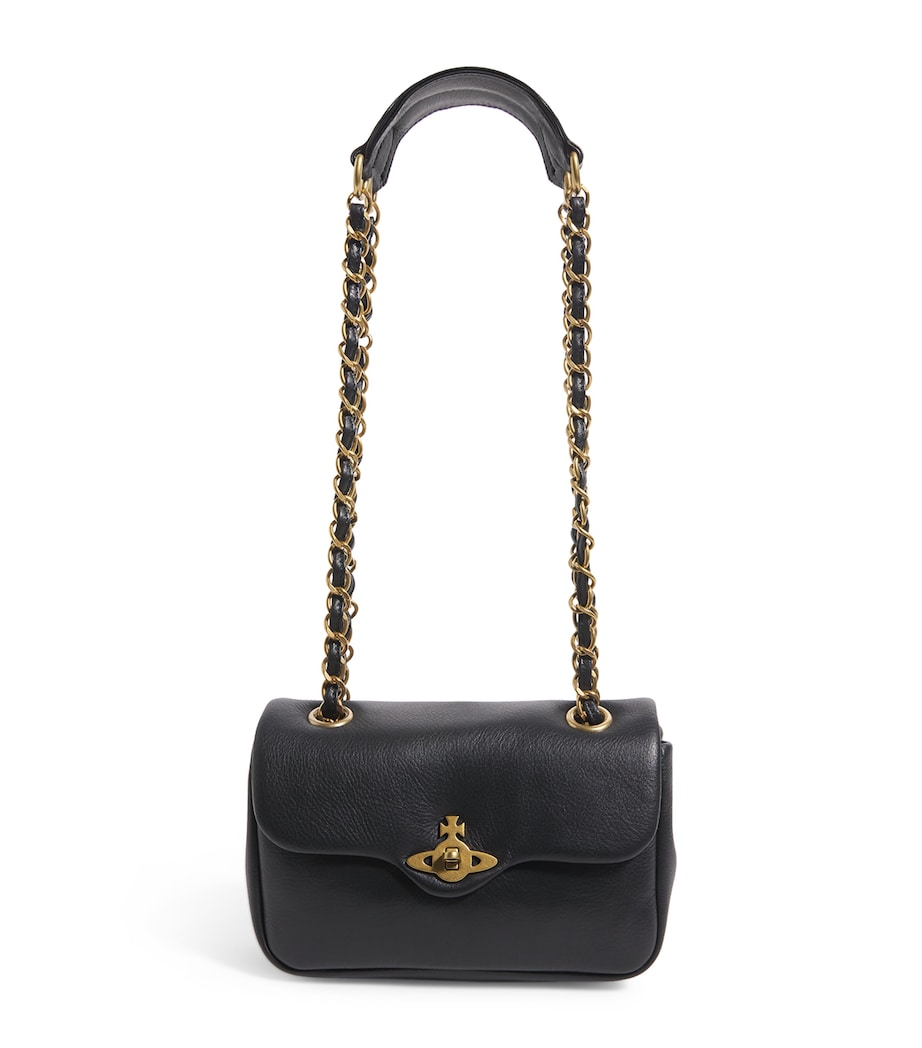 Small Leather Anita Shoulder Bag N401 BLACK Image 1