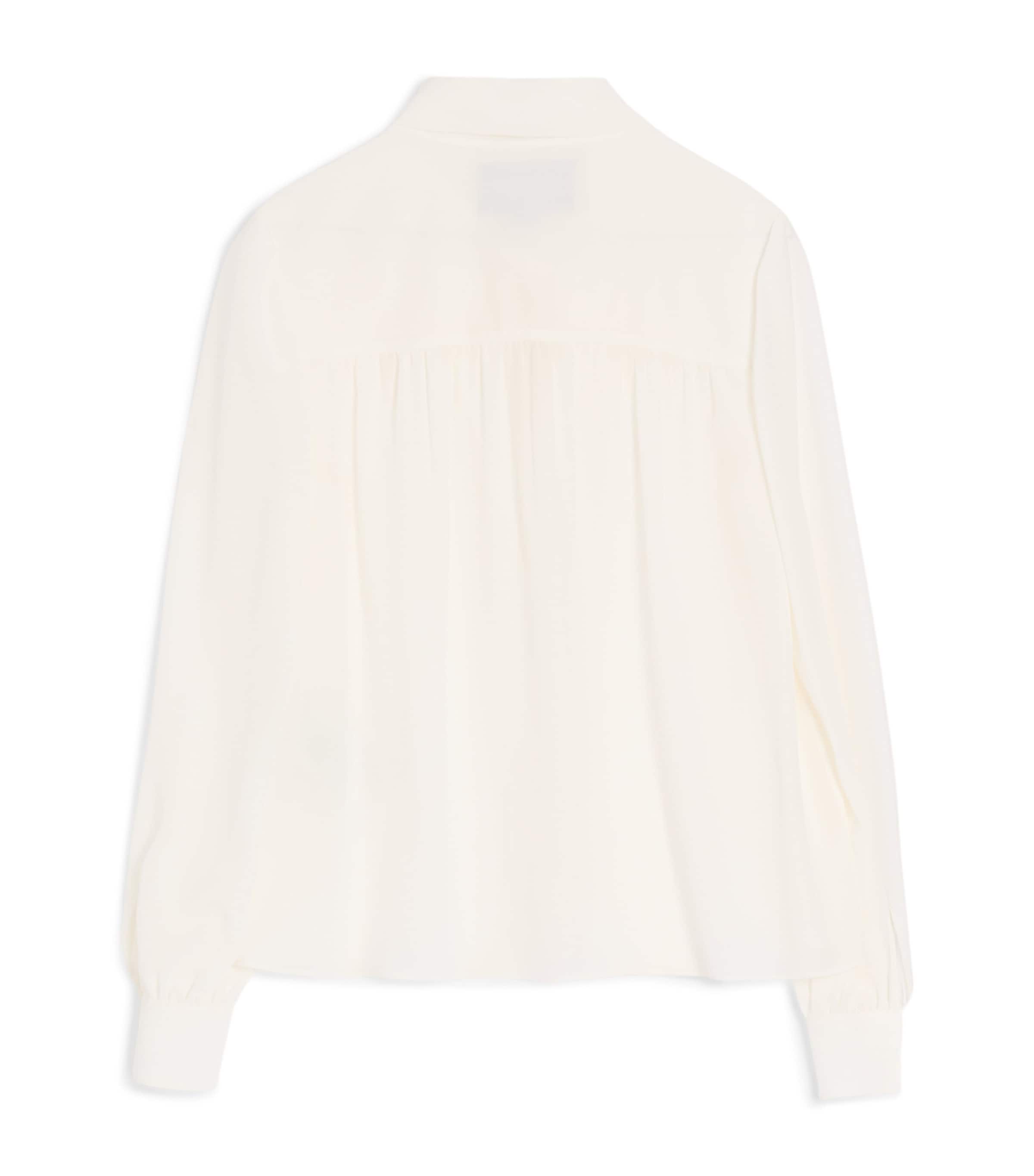 Silk Bow-Tie Blouse A03 Image 2