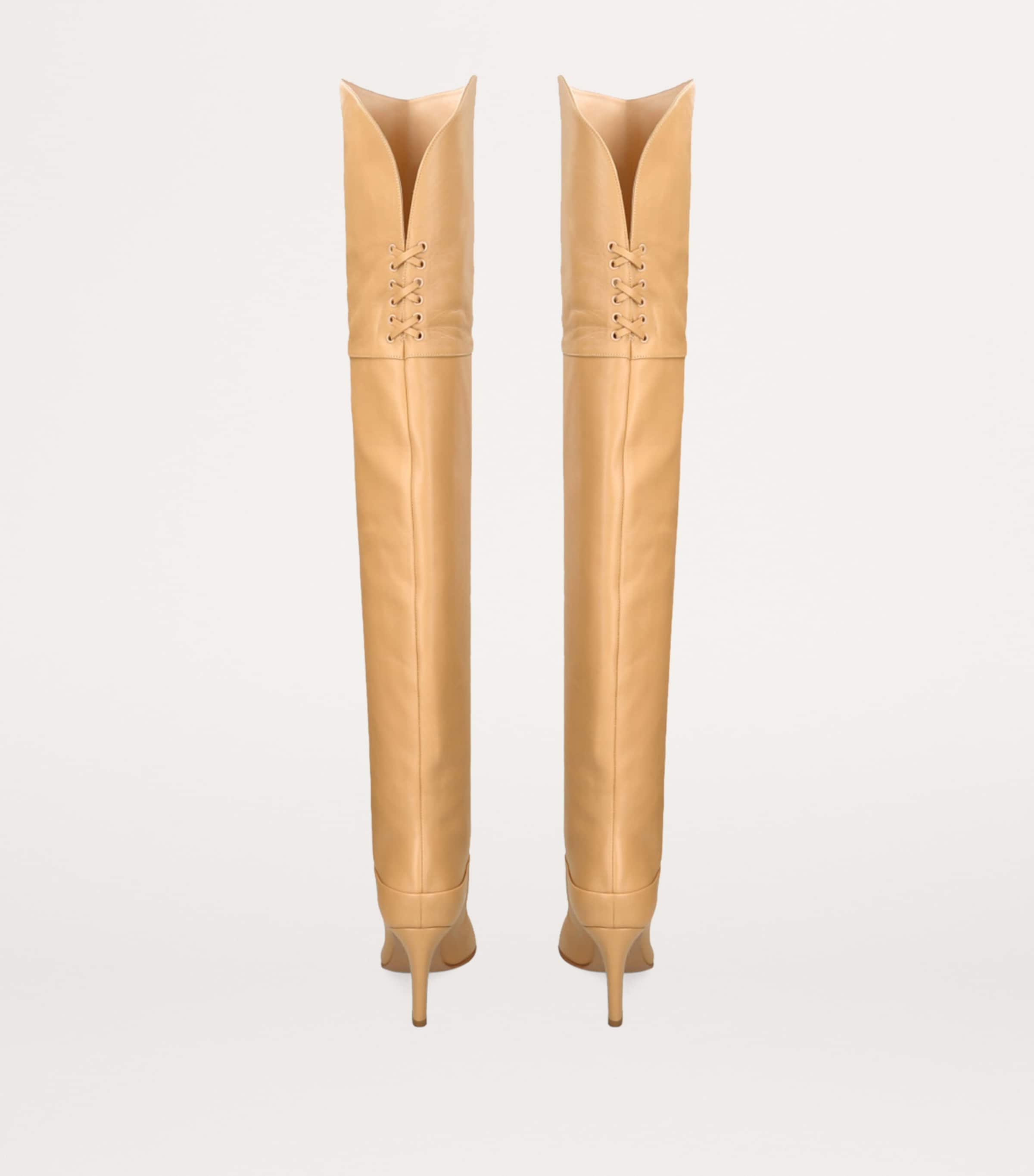 Leather Eve Over-The-Knee Boots 85 BROWN Image 2