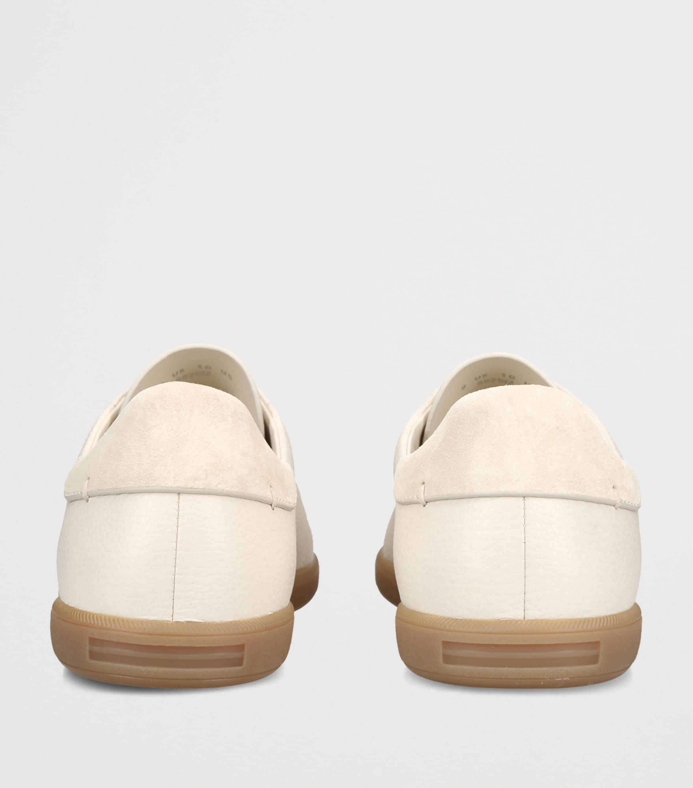 Zegna Leather 232 Sneakers Bone Image 4