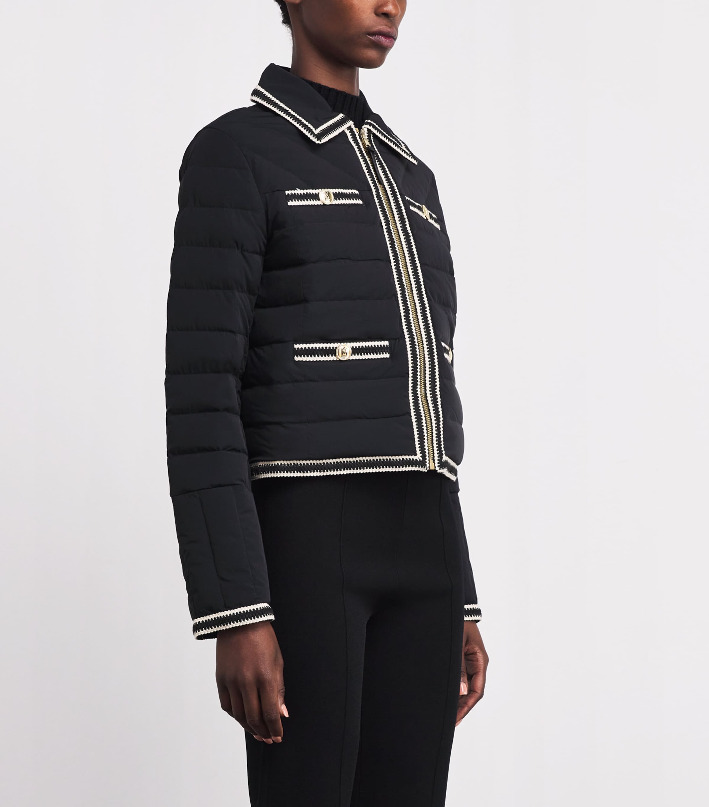 Water-Repellent Down Petunia Jacket BLACK Image 3