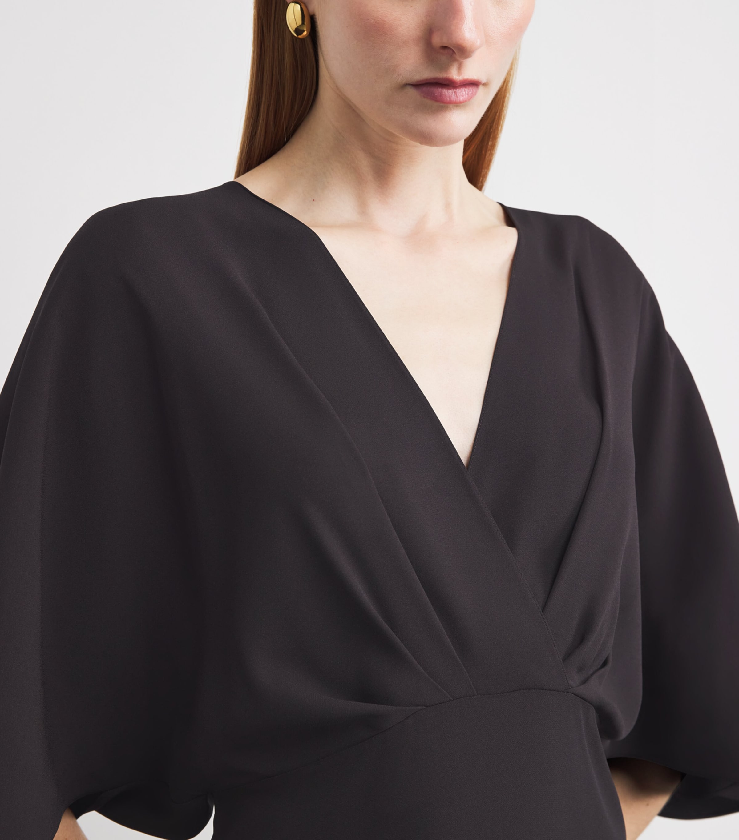 Agnona Womens Twist-Detail Maxi Dress Image 4