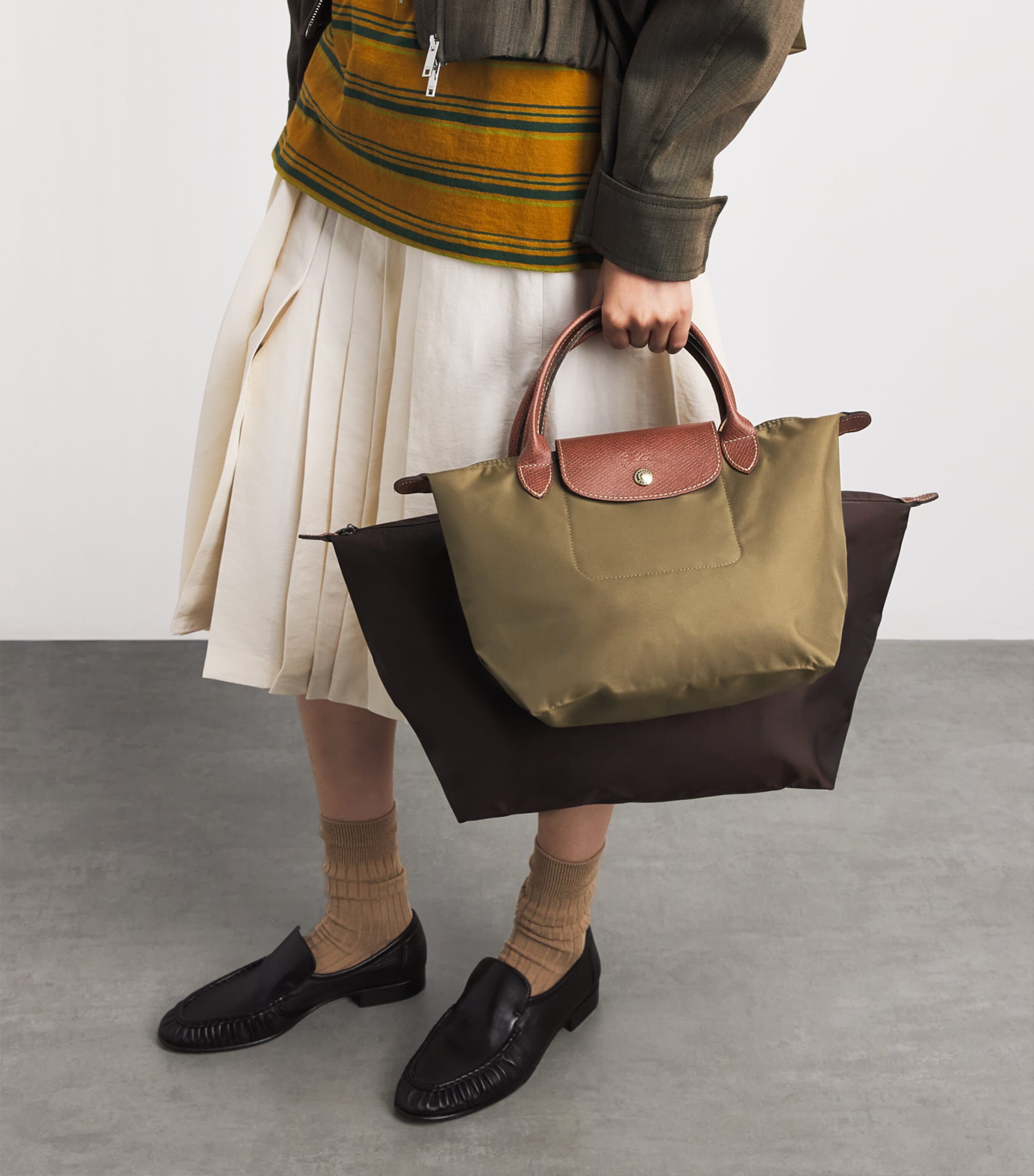 Longchamp Small Le Pliage Original Handbag Olive Image 4