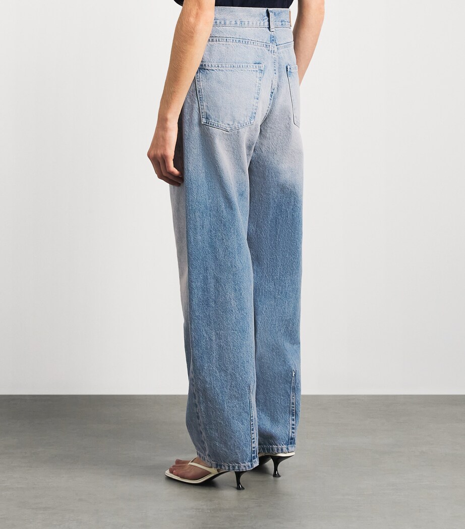 Sandro Paris Womens Barrel Jeans Blue Jean Image 5