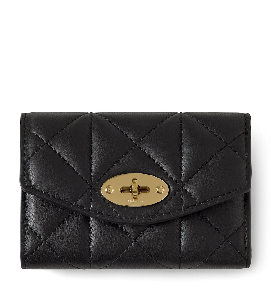 Leather Folded Darley Wallet BLACK Image 1