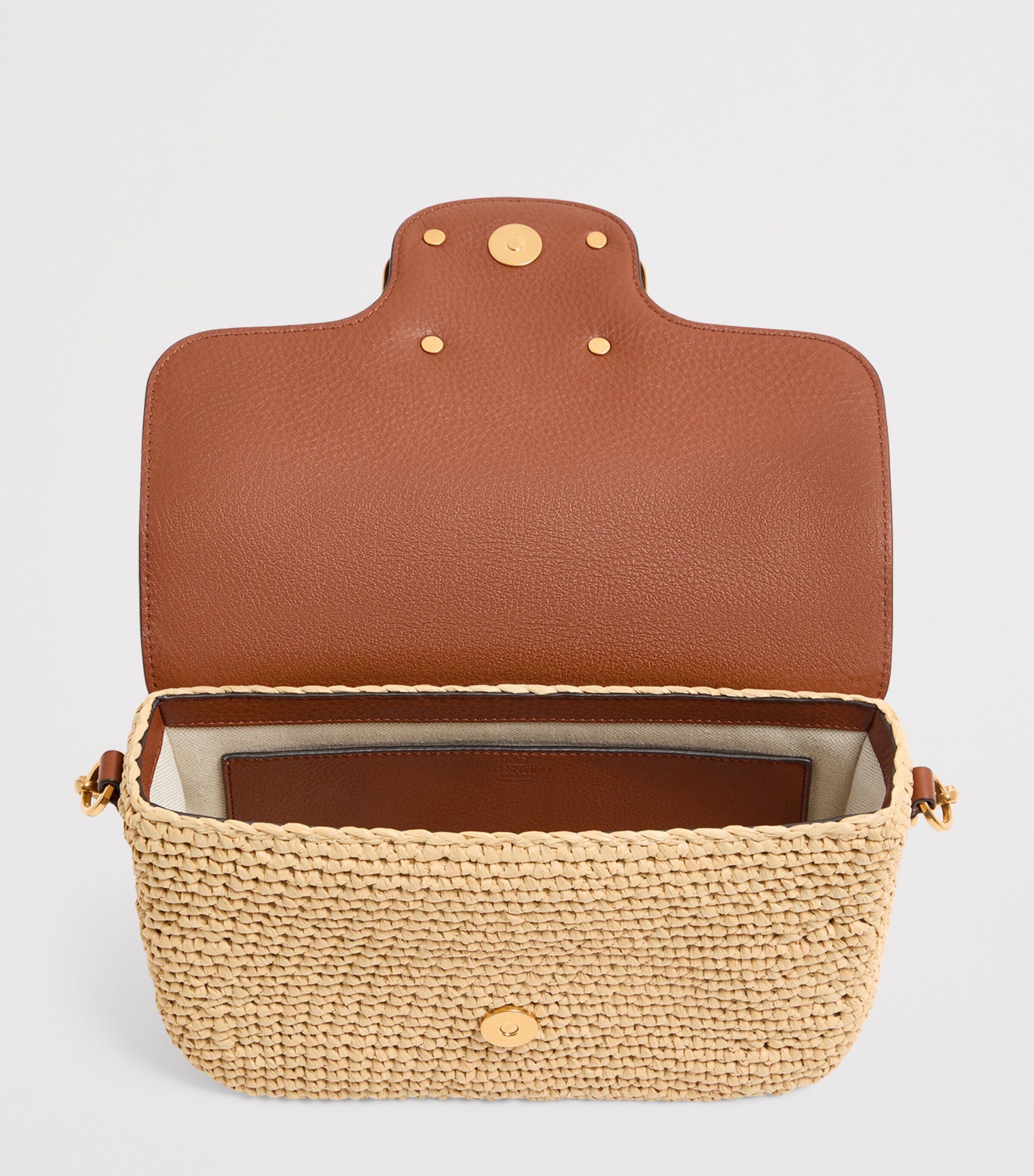 Valentino Garavani Raffia Alltime Shoulder Bag Image 5