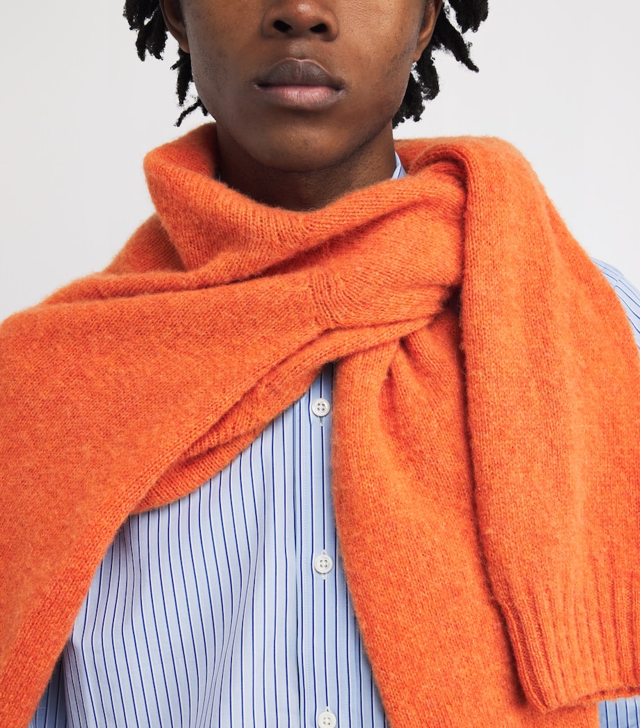 x Thomas Mason Cotton Regent Stripe Shirt BLUE Image 6