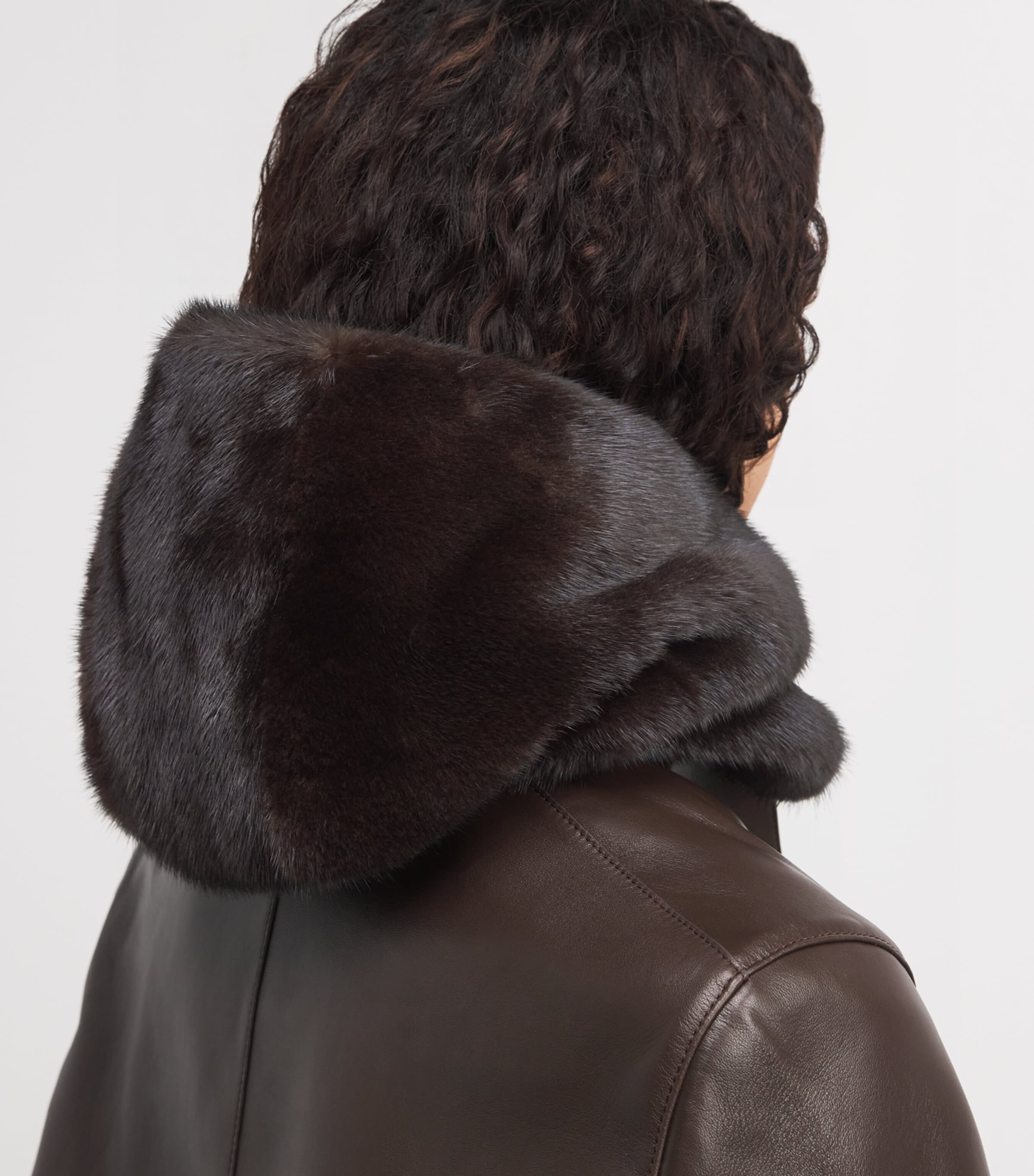 Mink Fur Hood MAHO Image 4