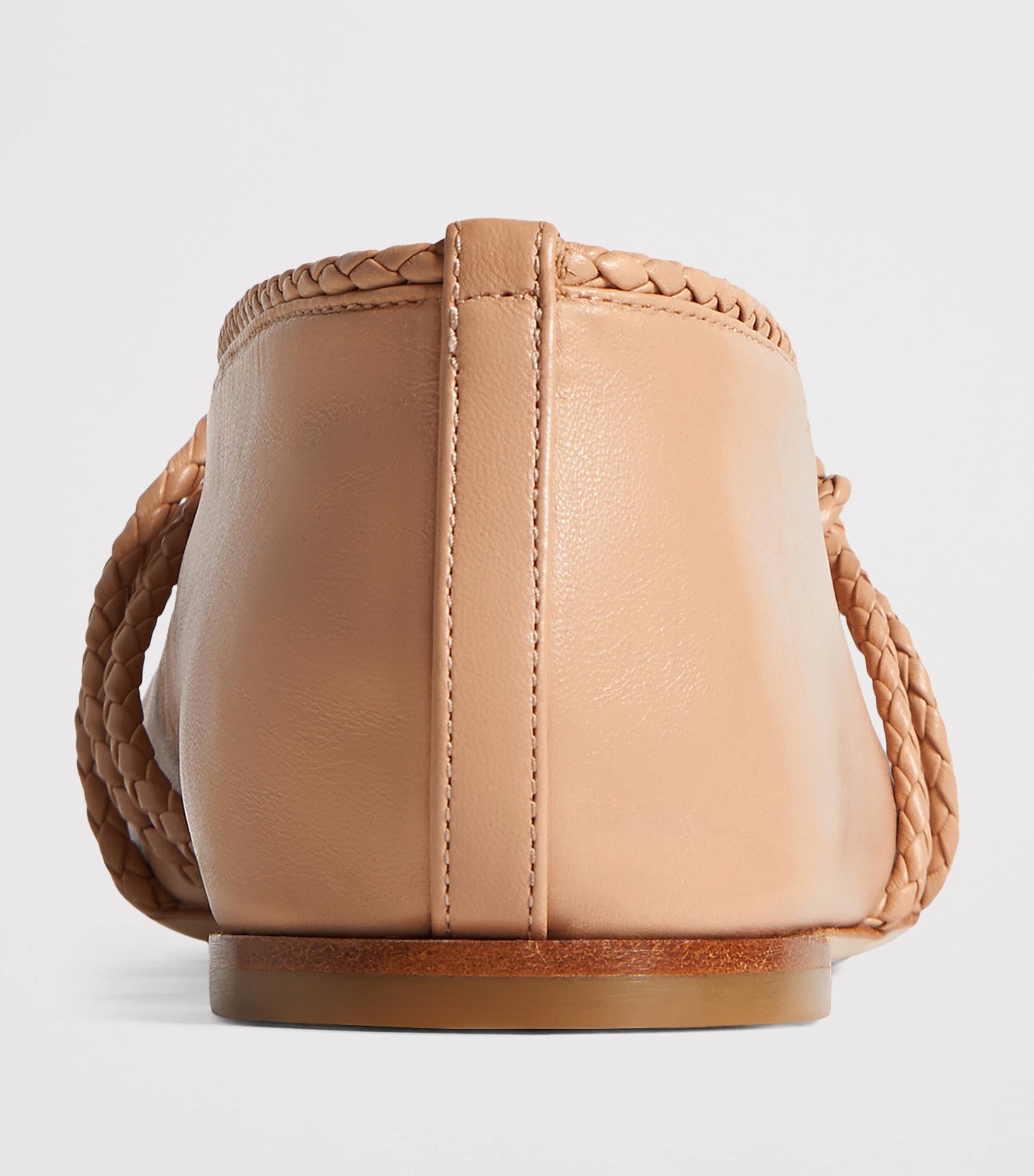 Bottega Veneta Lambskin Braided-Trim Ballet Flats Image 5