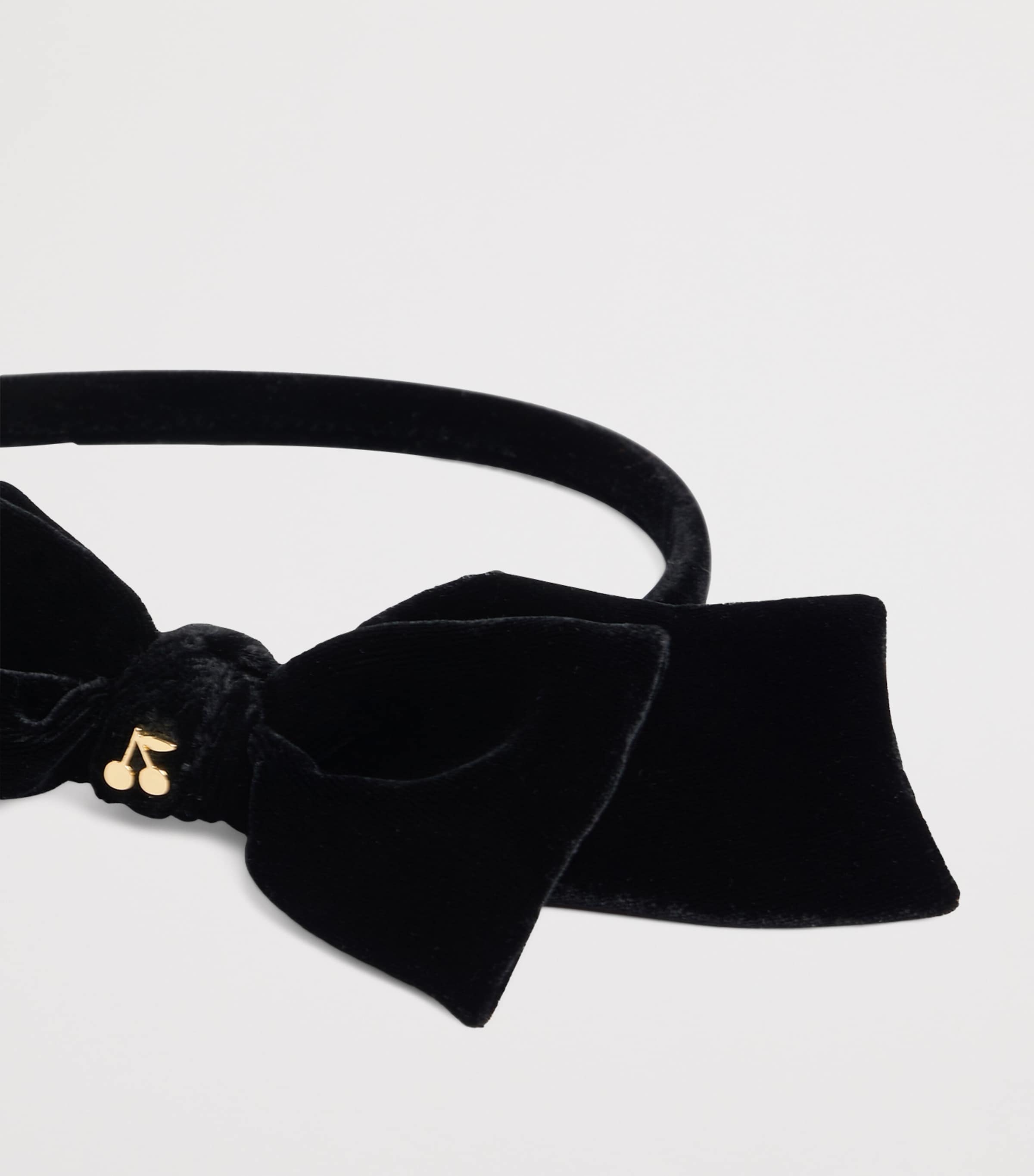 Velvet Embellished Headband NOIR Image 2