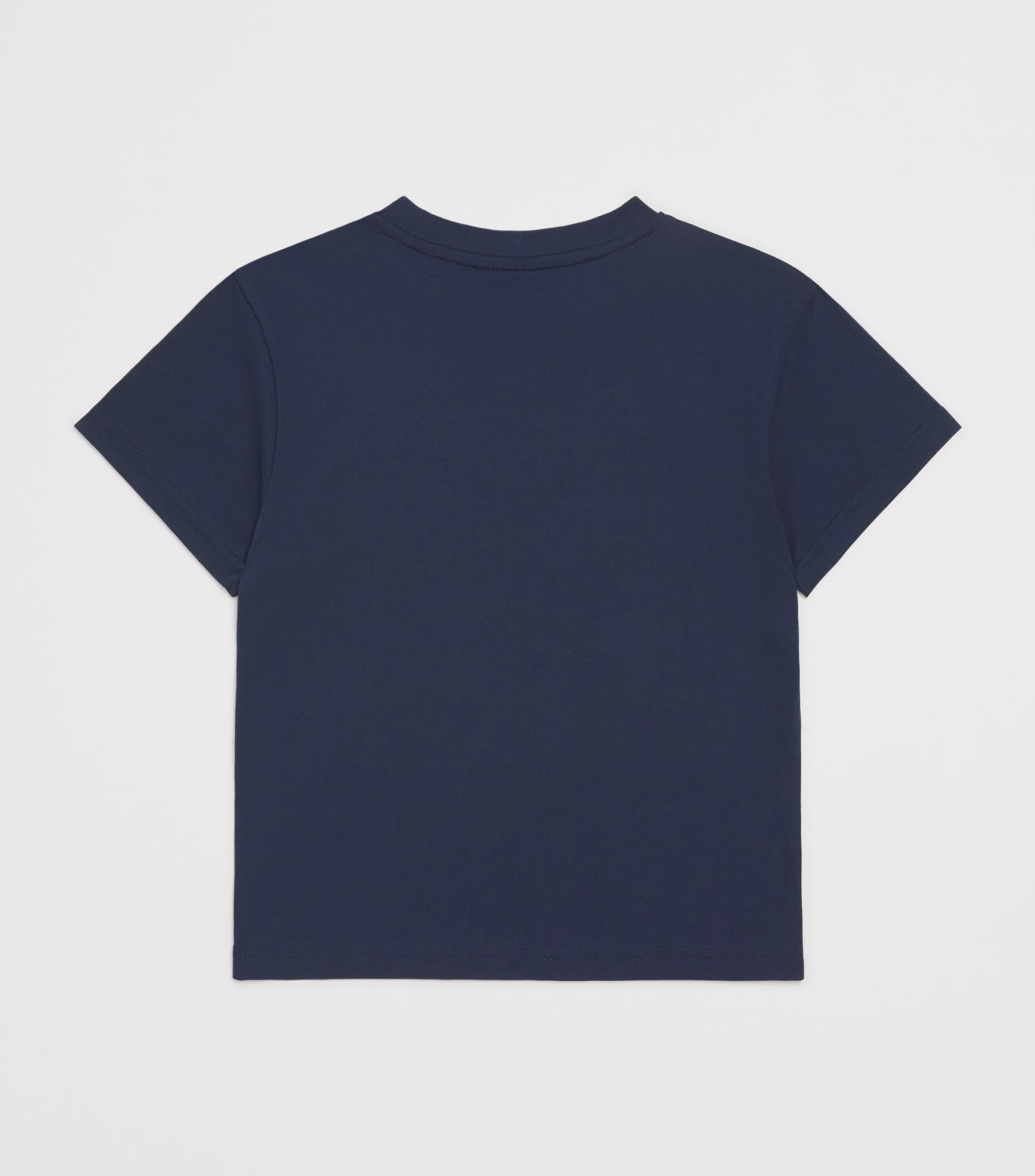 BOSS Kidswear Cotton Logo Patch T-Shirt (4-16 Years) Navy Image 2