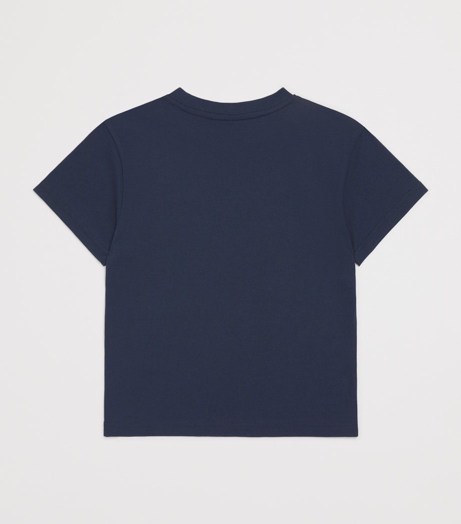 BOSS Kidswear Cotton Logo Patch T-Shirt (4-16 Years) Navy Image 2