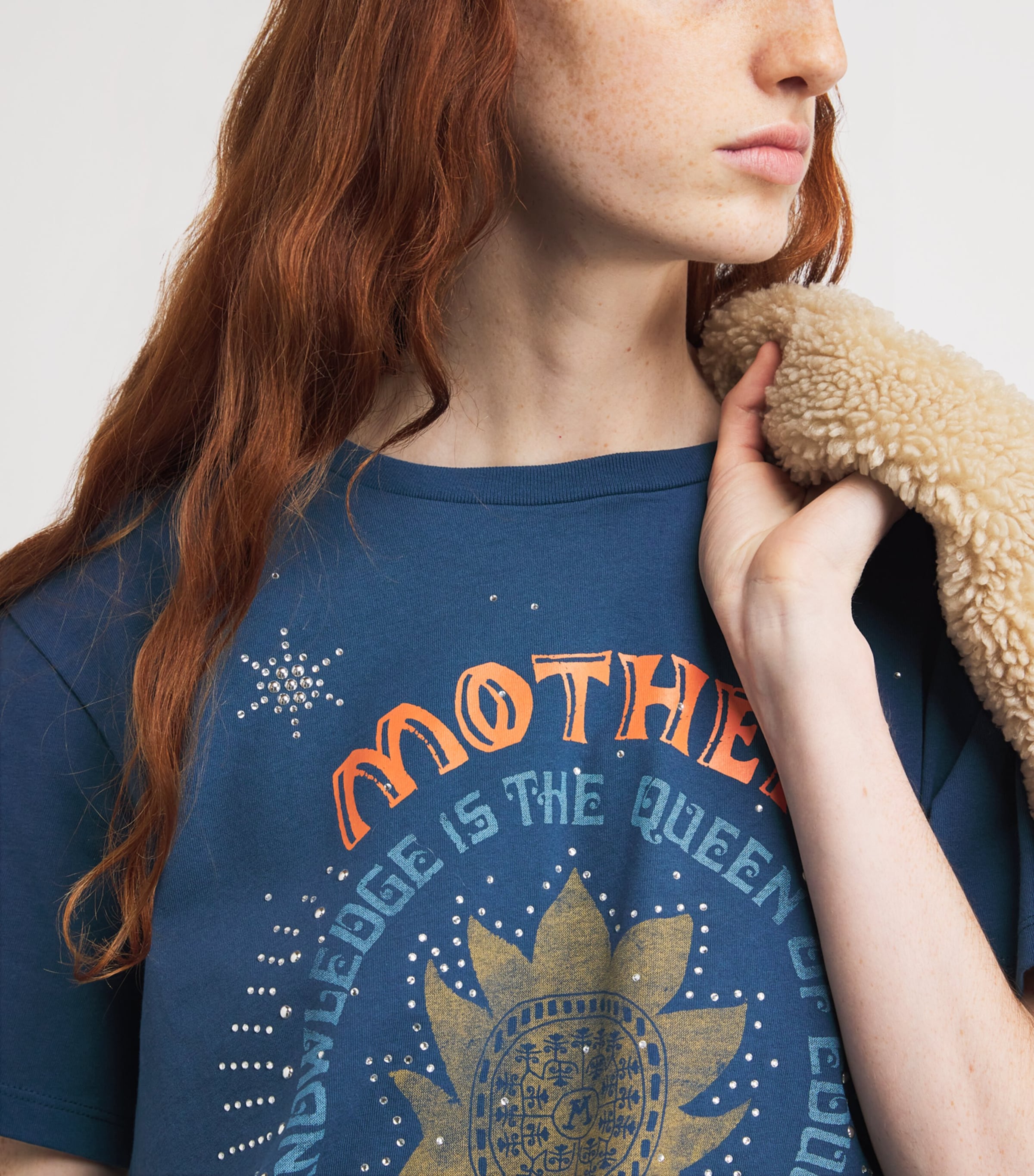 Cotton Rowdy T-Shirt MOTHER SAVIOR MVI Image 6