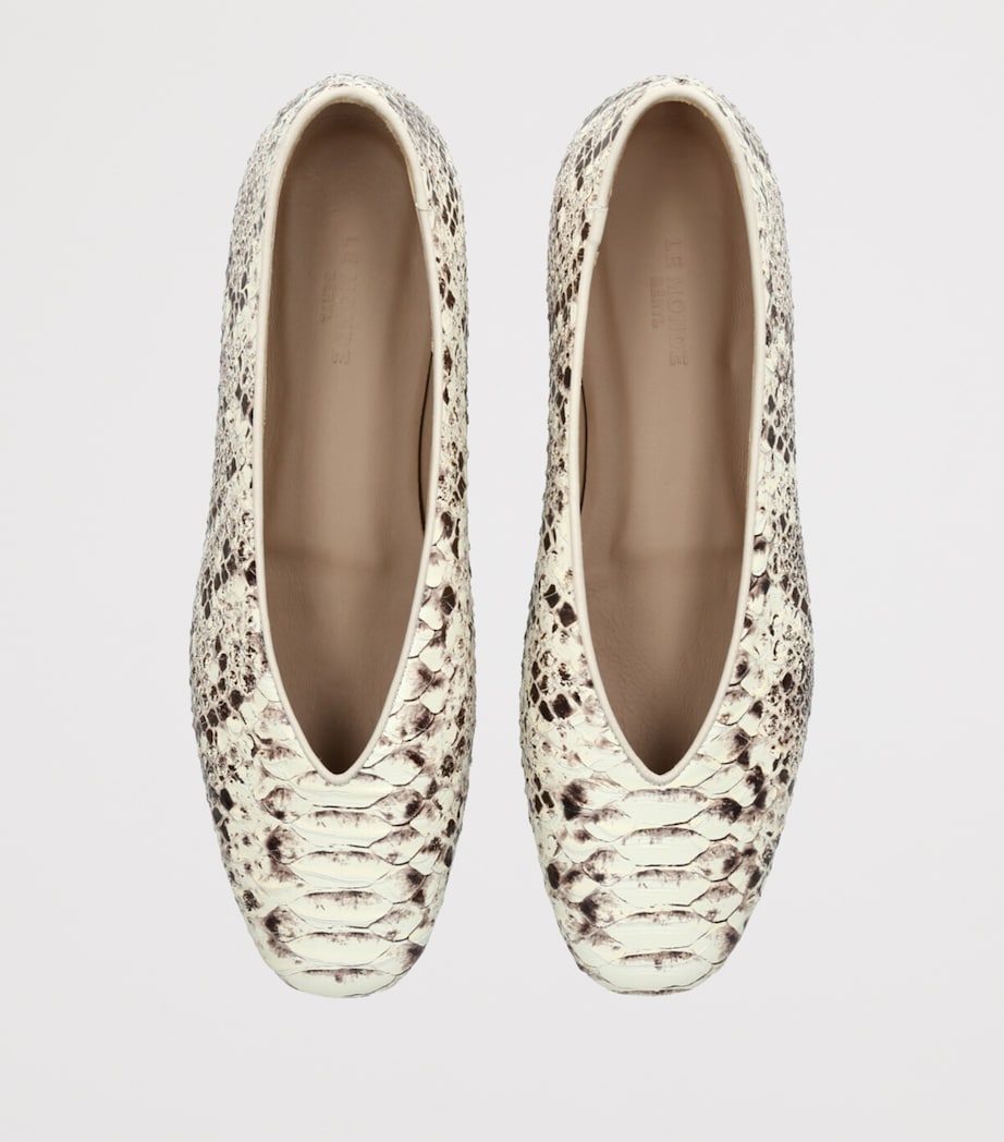 Le Monde Beryl Snakeskin-Effect Regency Ballet Flats Mult/other Image 4
