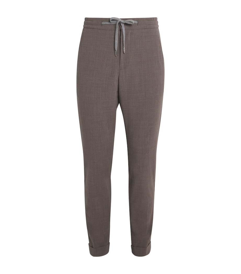 Wool-Blend Tailored Trousers 08-TAUPE Image 1