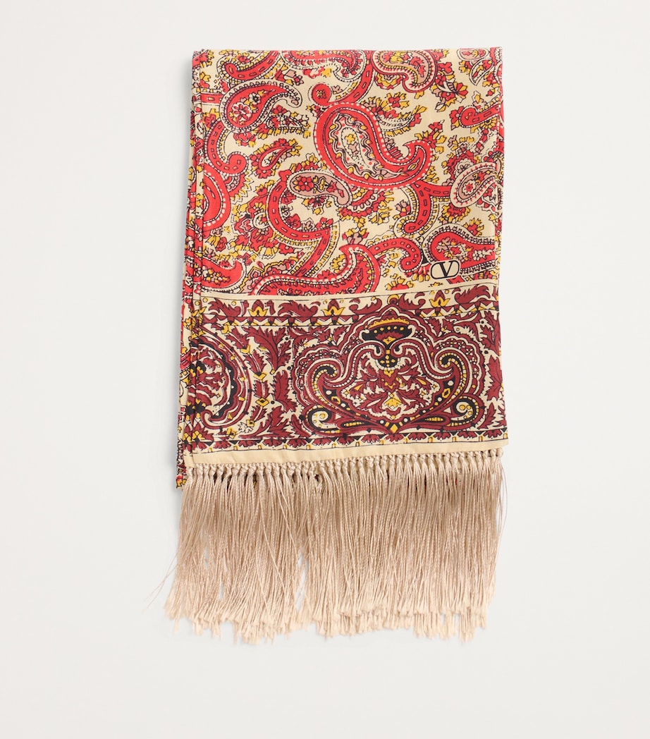 Silk Printed Scarf QQ7 Image 2