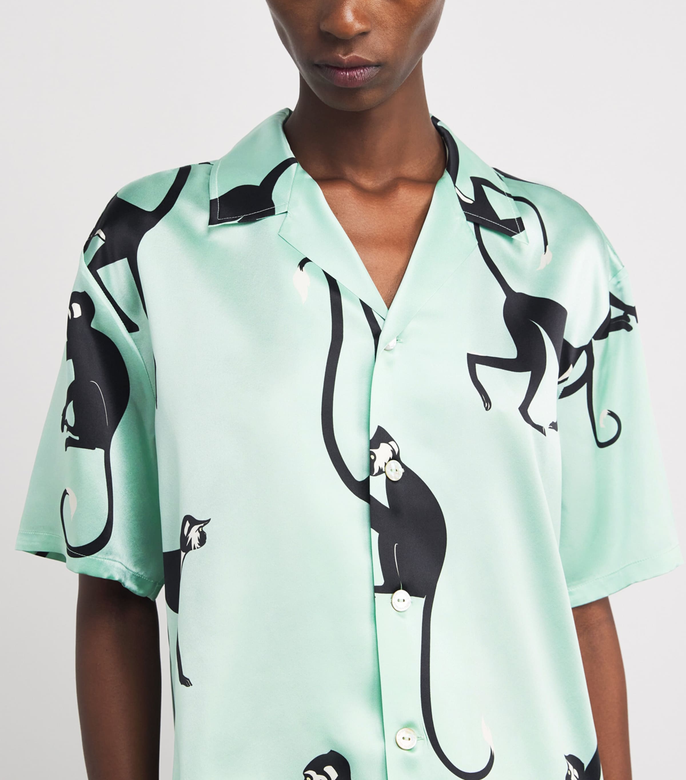 Silk Monkey Print Emeli Pyjama Set MONIKA Image 4