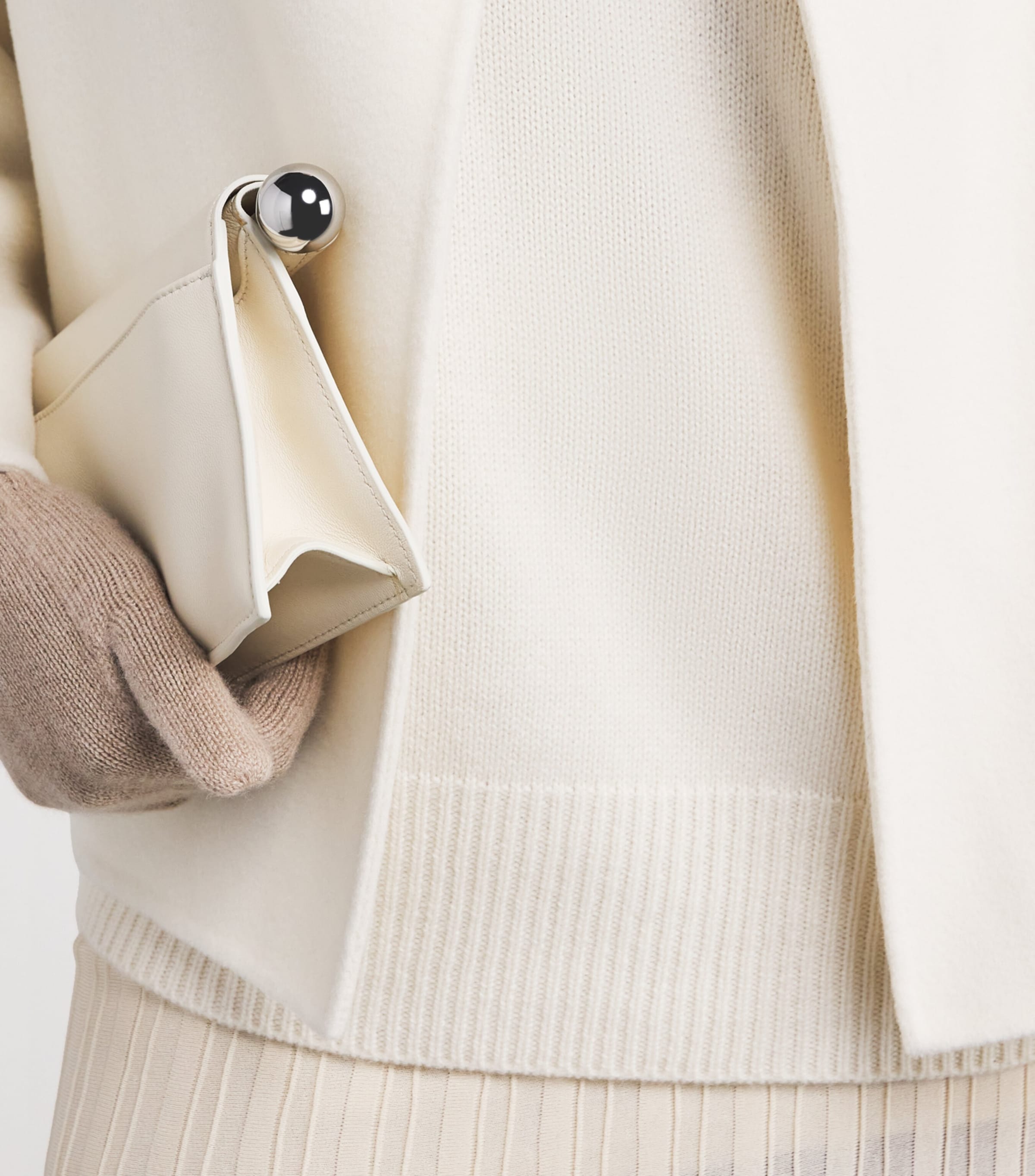 Cashmere Rollneck Boyfriend Sweater FEATHER WHITE Image 6