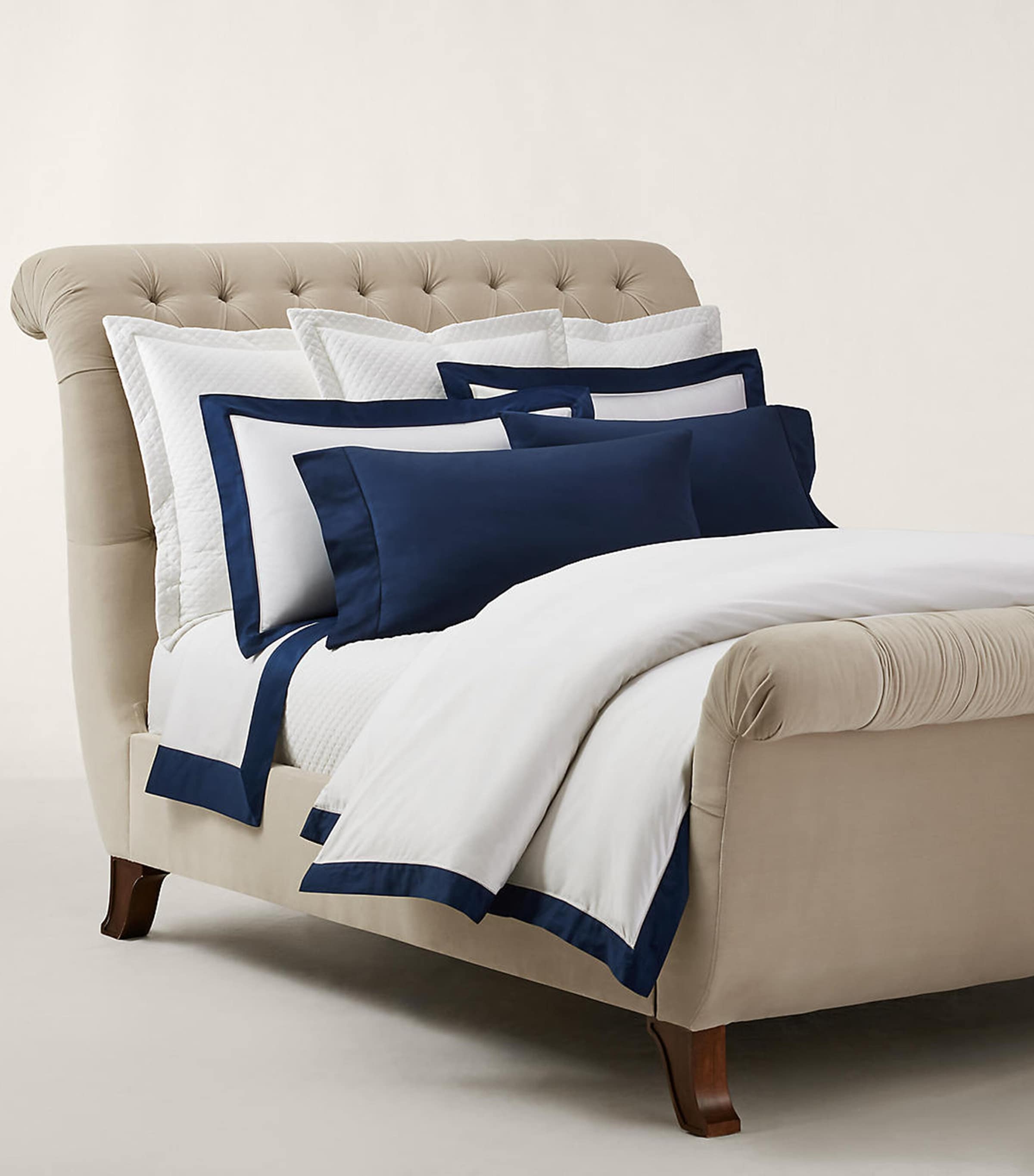 Ralph Lauren Home Cotton Langdon King Duvet Cover (240cm x 220cm) Navy Image 2