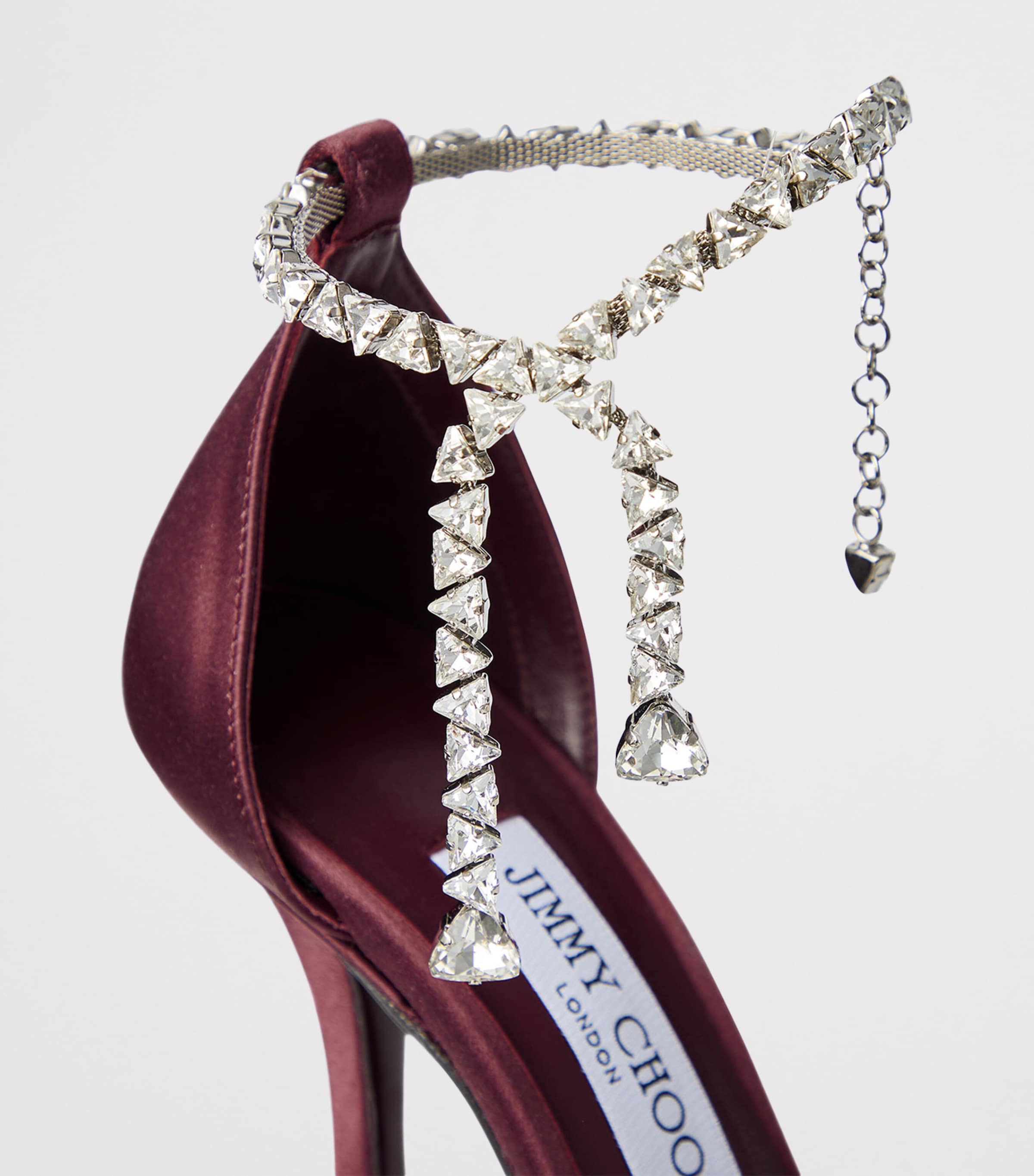 Stevie 100 Satin Pumps DEEP MERLOT Image 2