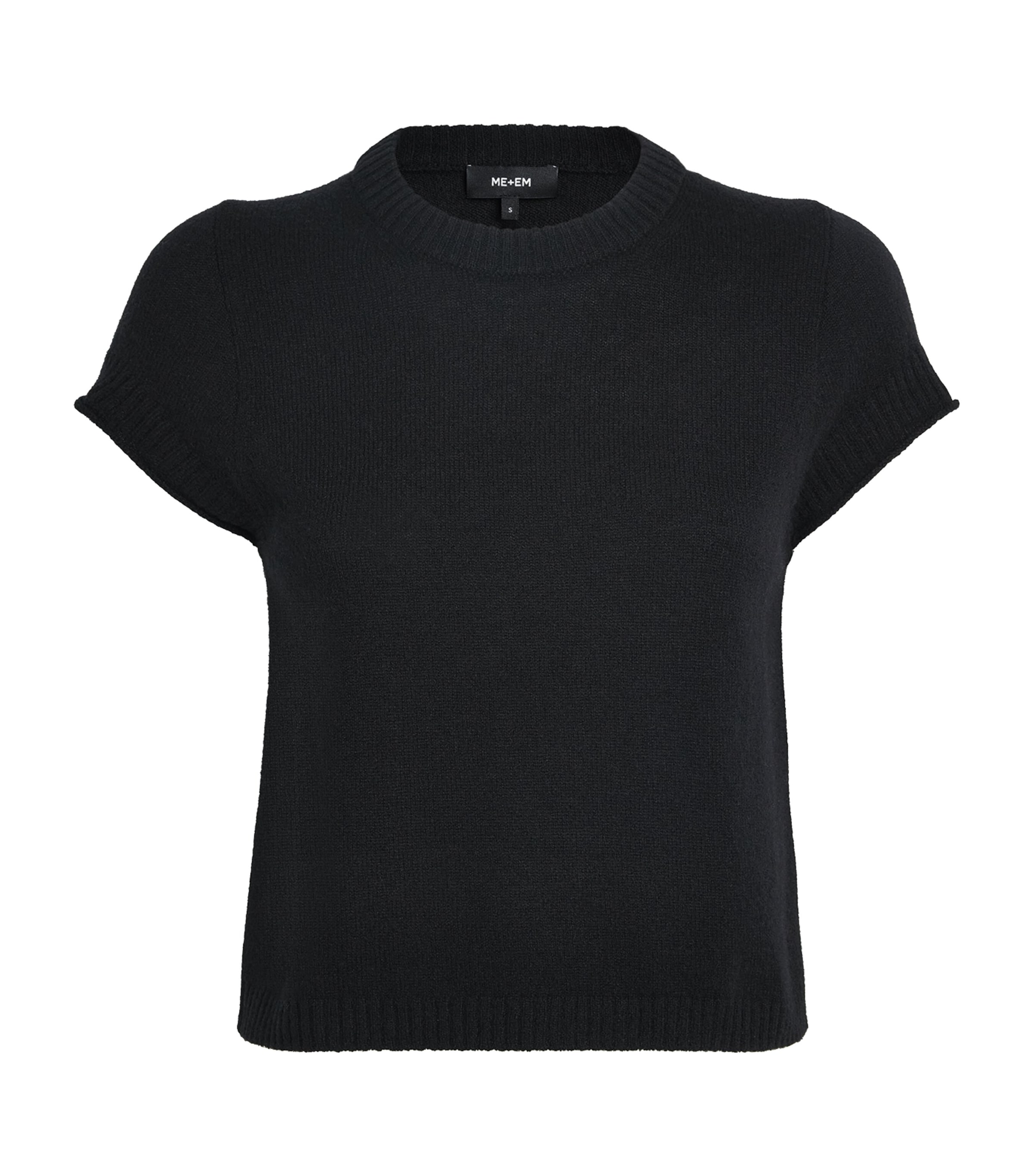 Cashmere Shrunken Baby T-Shirt BLACK Image 1