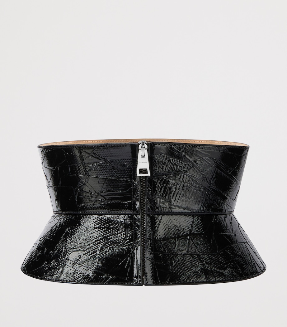 Leather Corset Belt BLACK Image 4