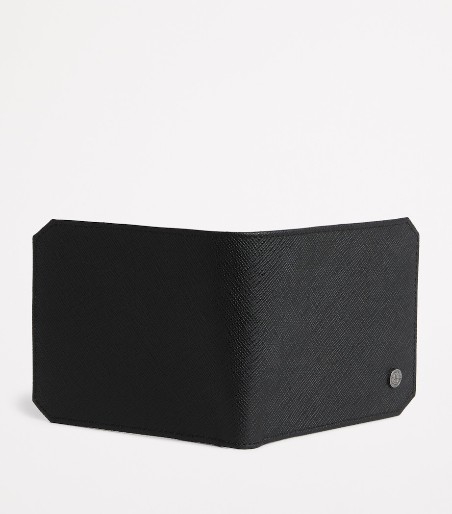 Saffiano Leather Bifold Wallet BLACK Image 3