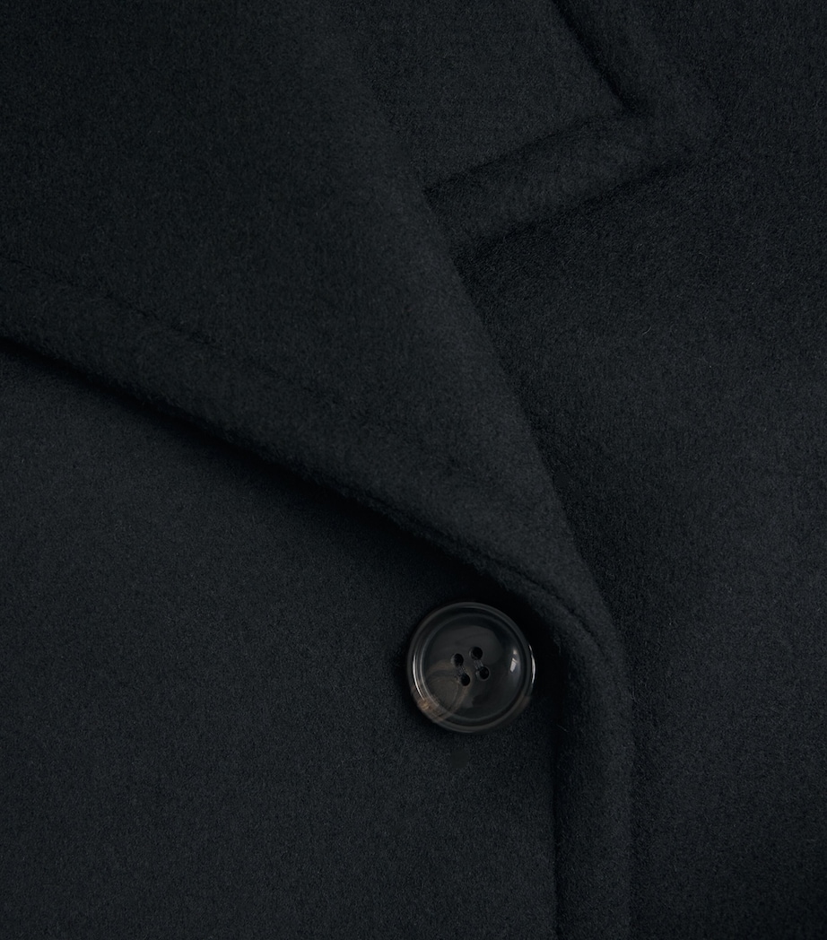 Wool Celo Pea Coat 0999 BLACK Image 5