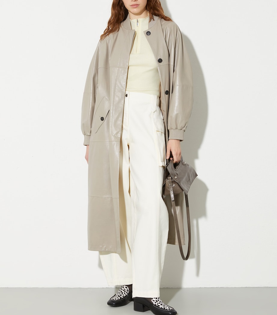 Cotton Cargo Trousers CREAM Image 2