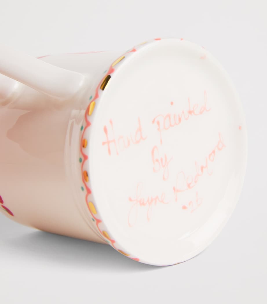 Jayne Redmond Hand-Painted Bow Mug White Image 3