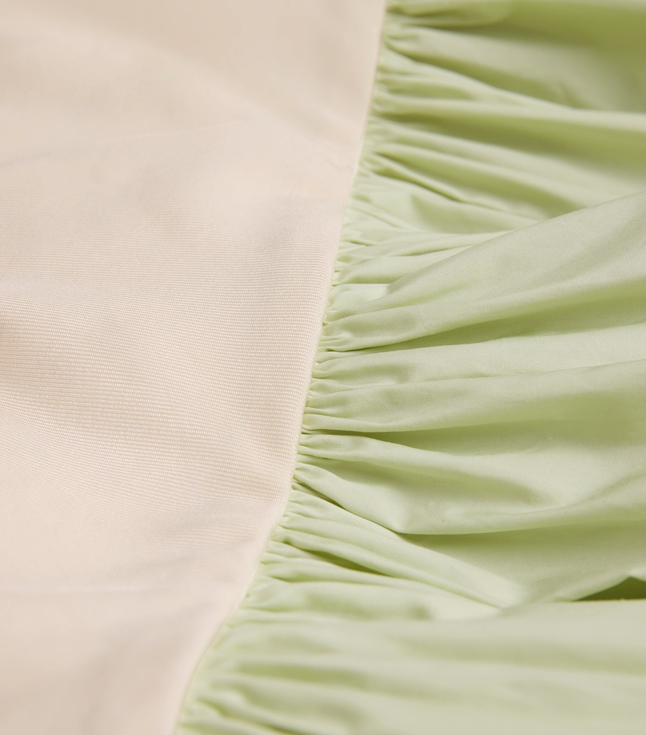 Cotton Knit Maxi Dress CREMA / PISTACHIO Image 5