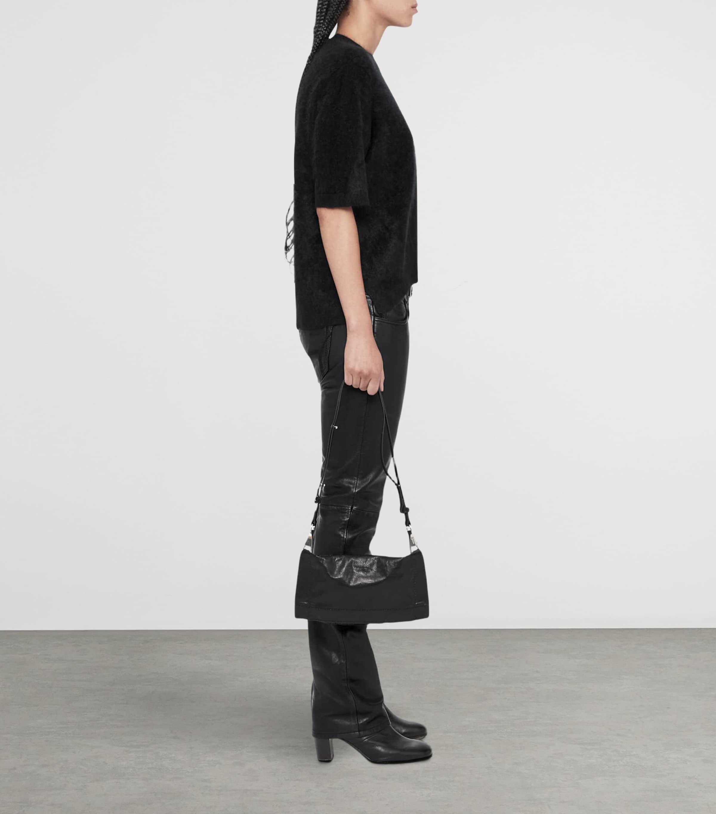 AllSaints Cashmere Ada Short-Sleeve Sweater — photo 6