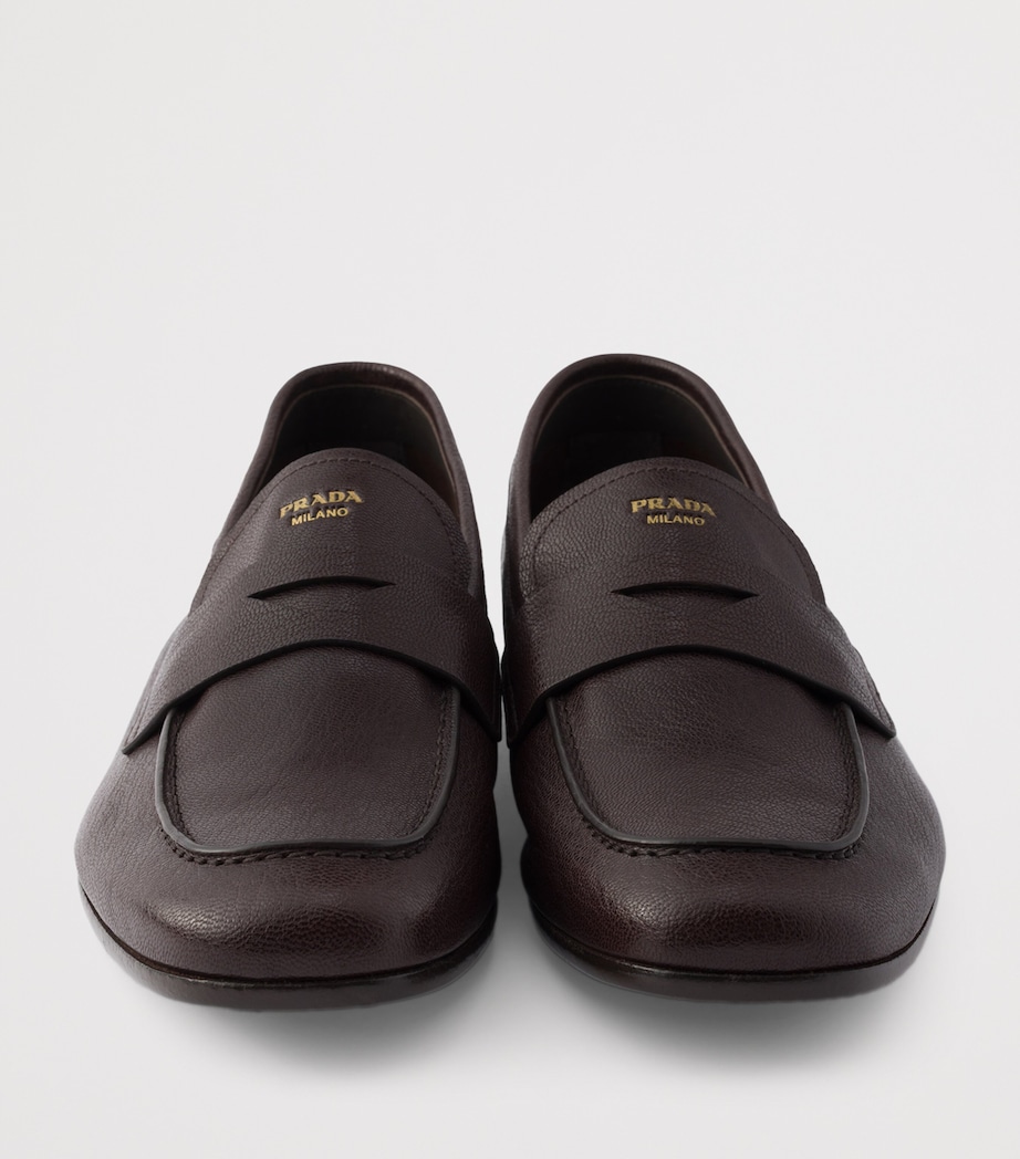 Grained Leather Loafers F0003 Image 5