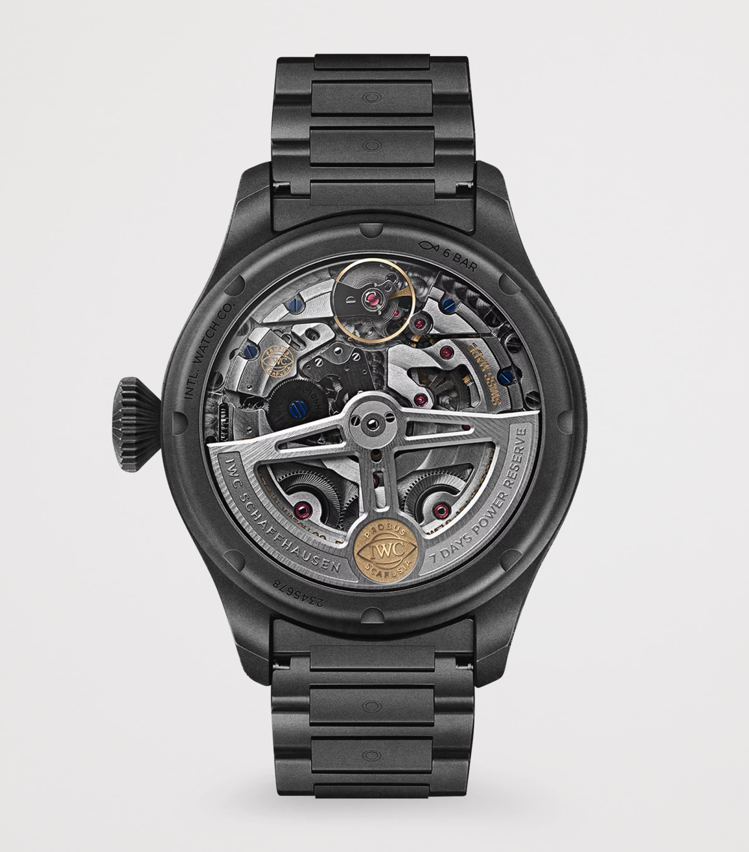 Ceratanium Big Pilot’s Perpetual Calendar Top Gun Watch 46mm BLACK Image 2