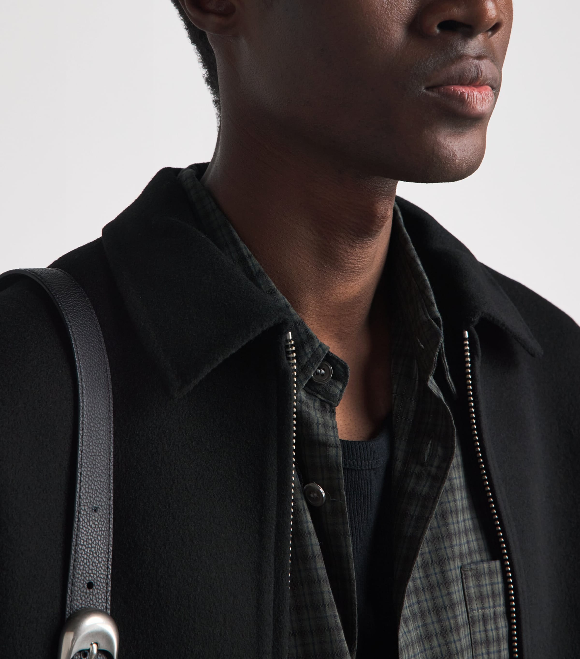 NN.07 Mens Wool-Blend Arlo Jacket Black Image 3