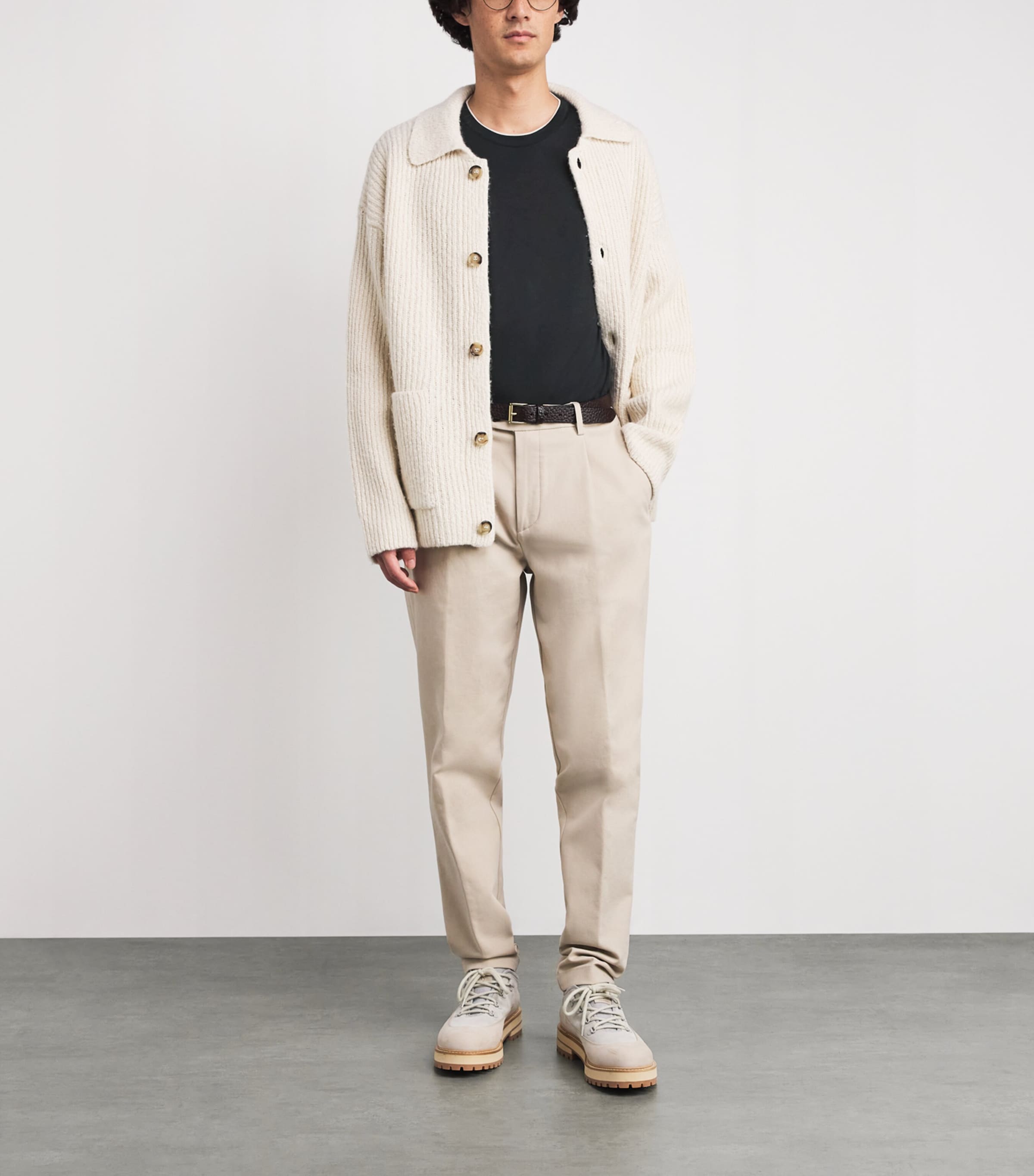 Cotton T-Shirt NERO E SABBIA Image 2