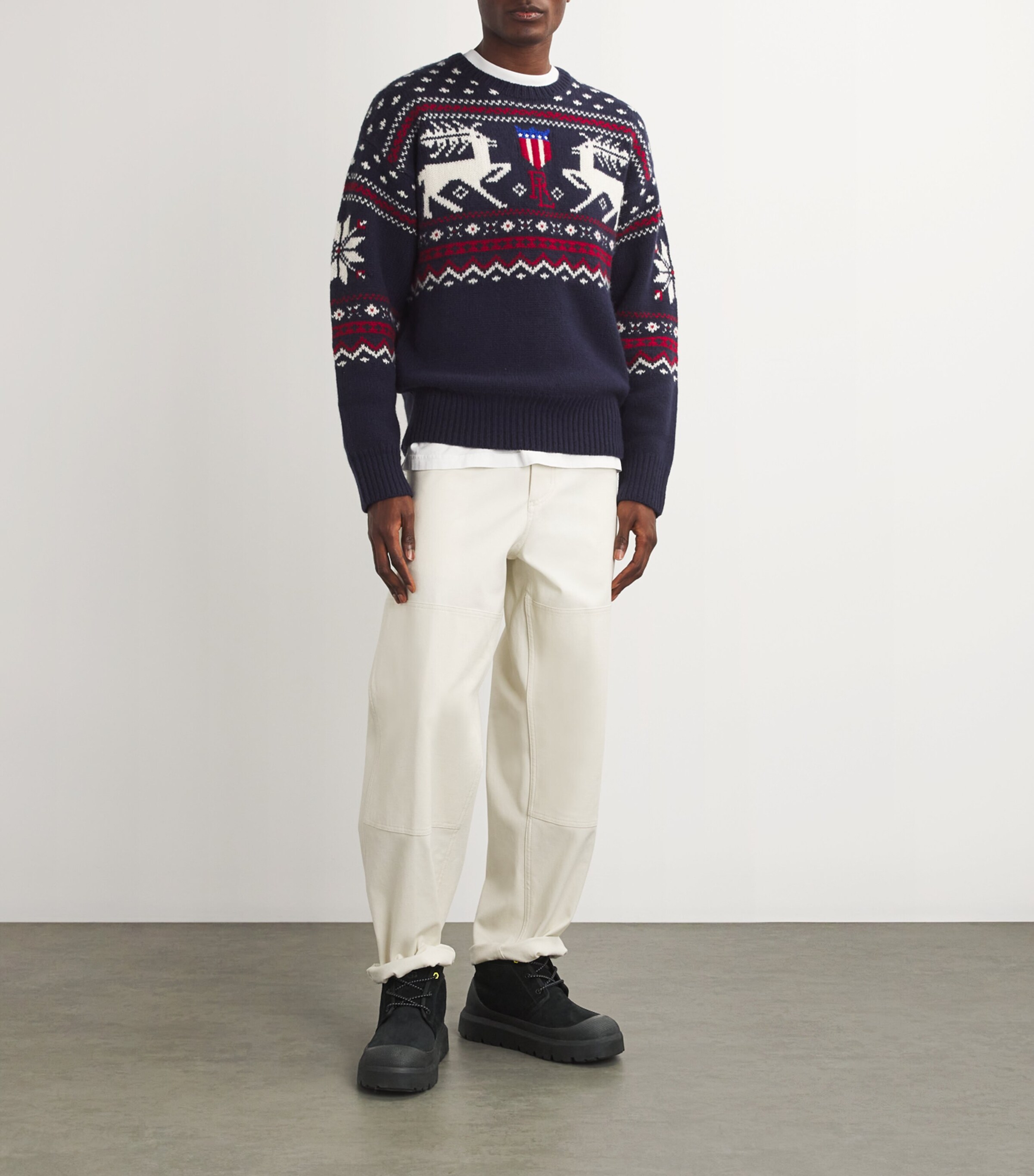 UGG Suede Neumel Lace-Up Boots Black Image 5