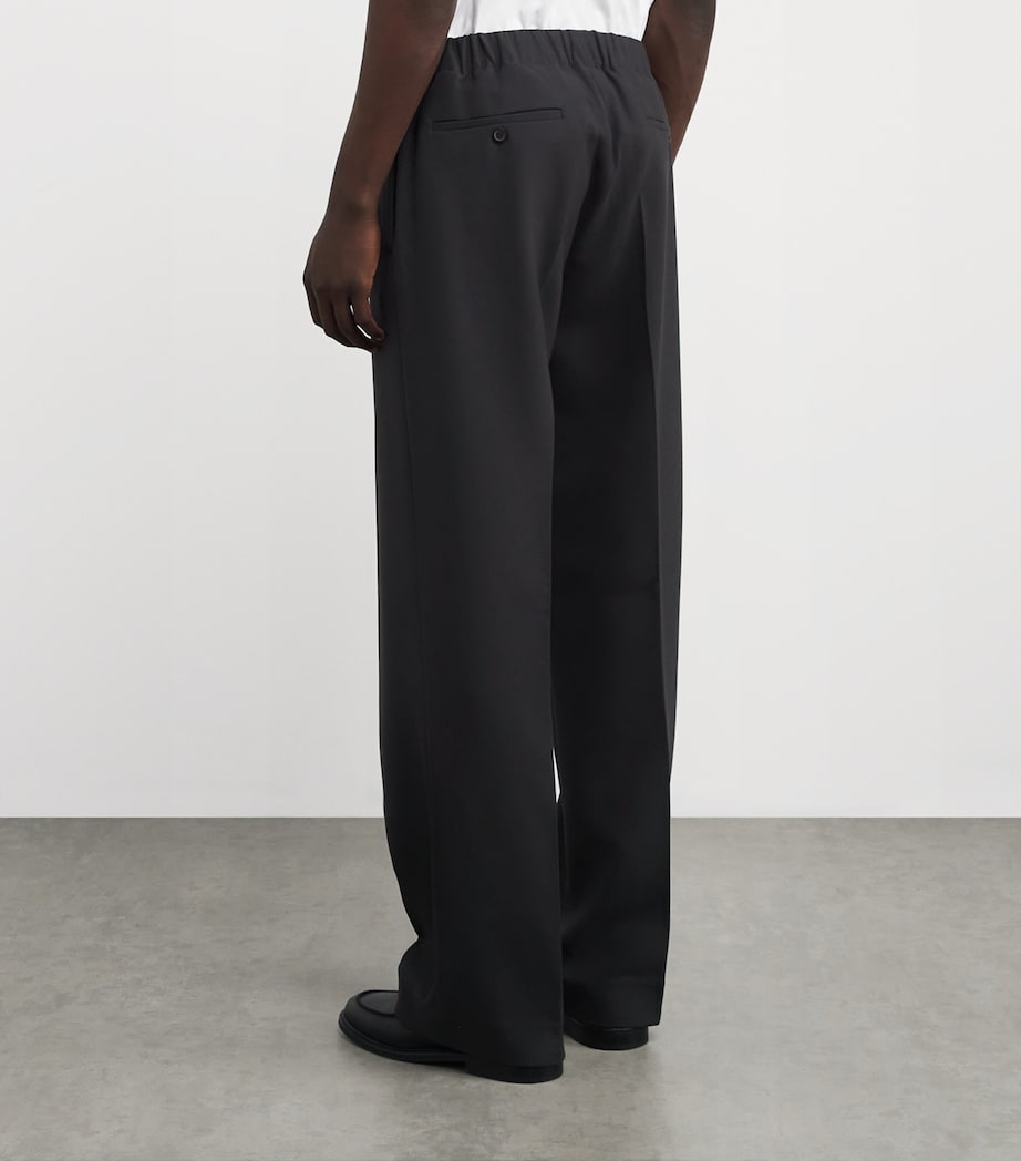 Jersey Wide-Leg Trousers DARK GREY Image 4