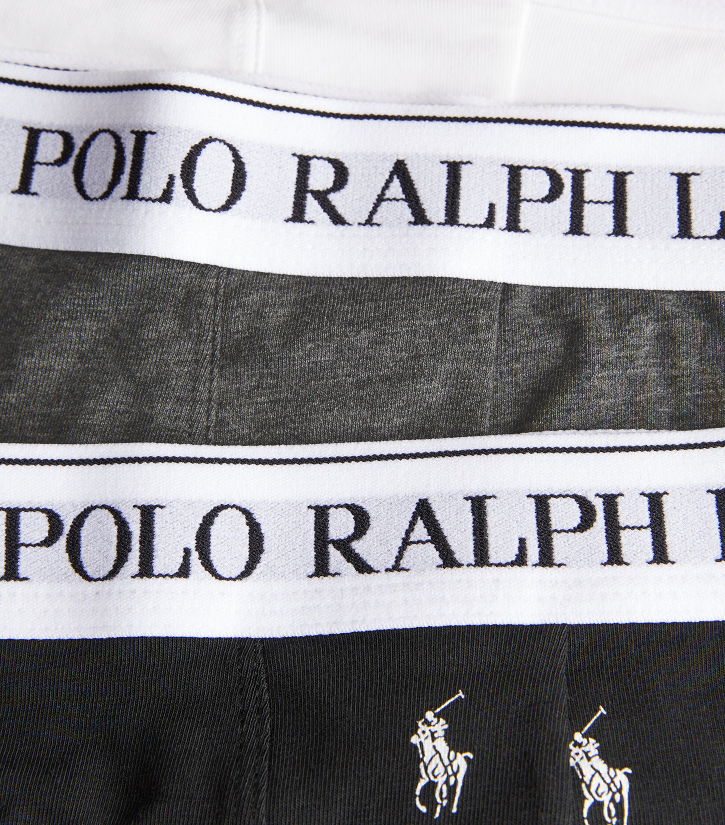 Stretch-Cotton Classic Trunks (Pack of 3) WHT/CHCL HTR/BLK Image 5